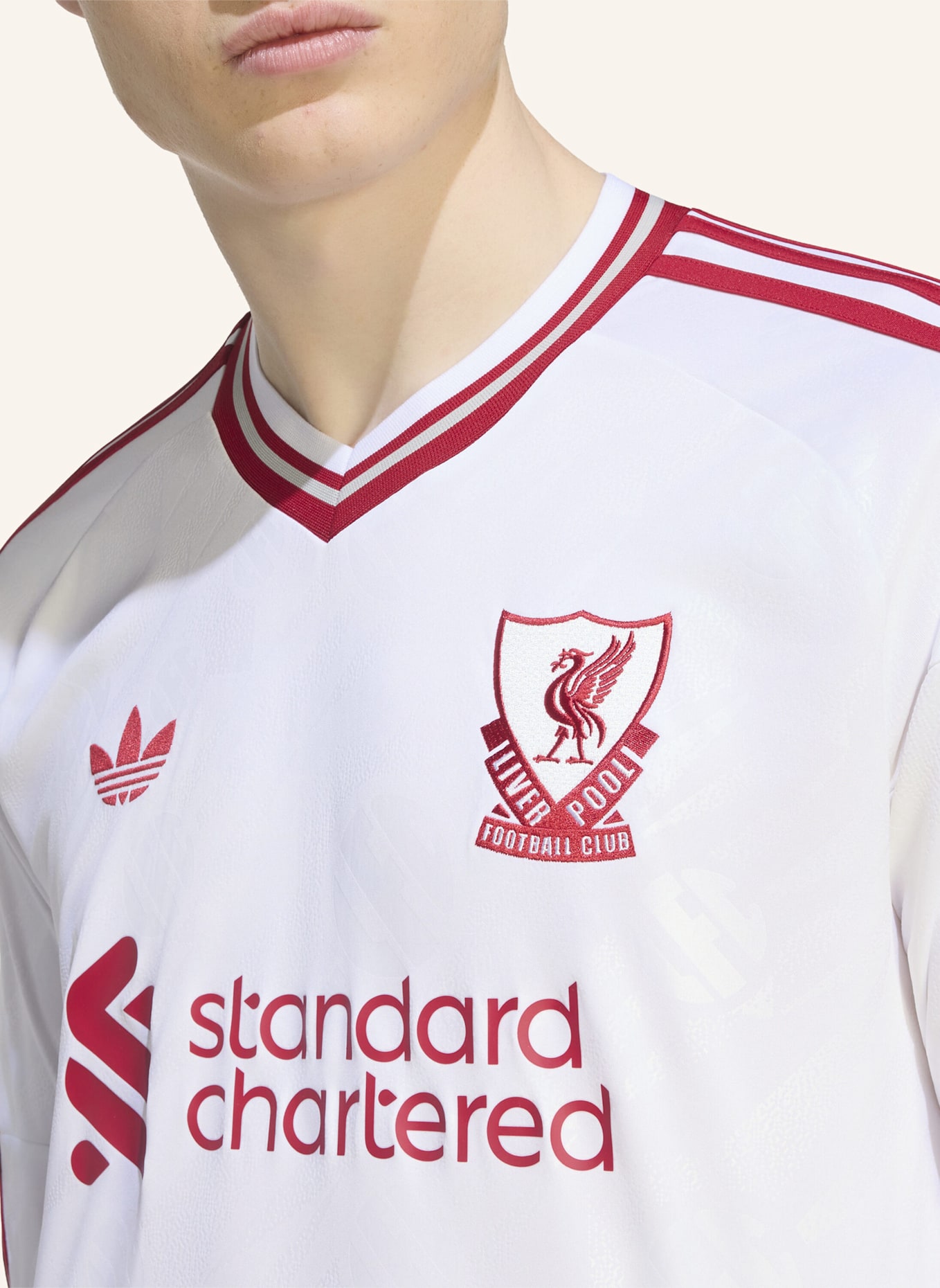 adidas FC LIVERPOOL 26/27 AUSWÄRTSTRIKOT, LANGÄRMELIG: WEISS