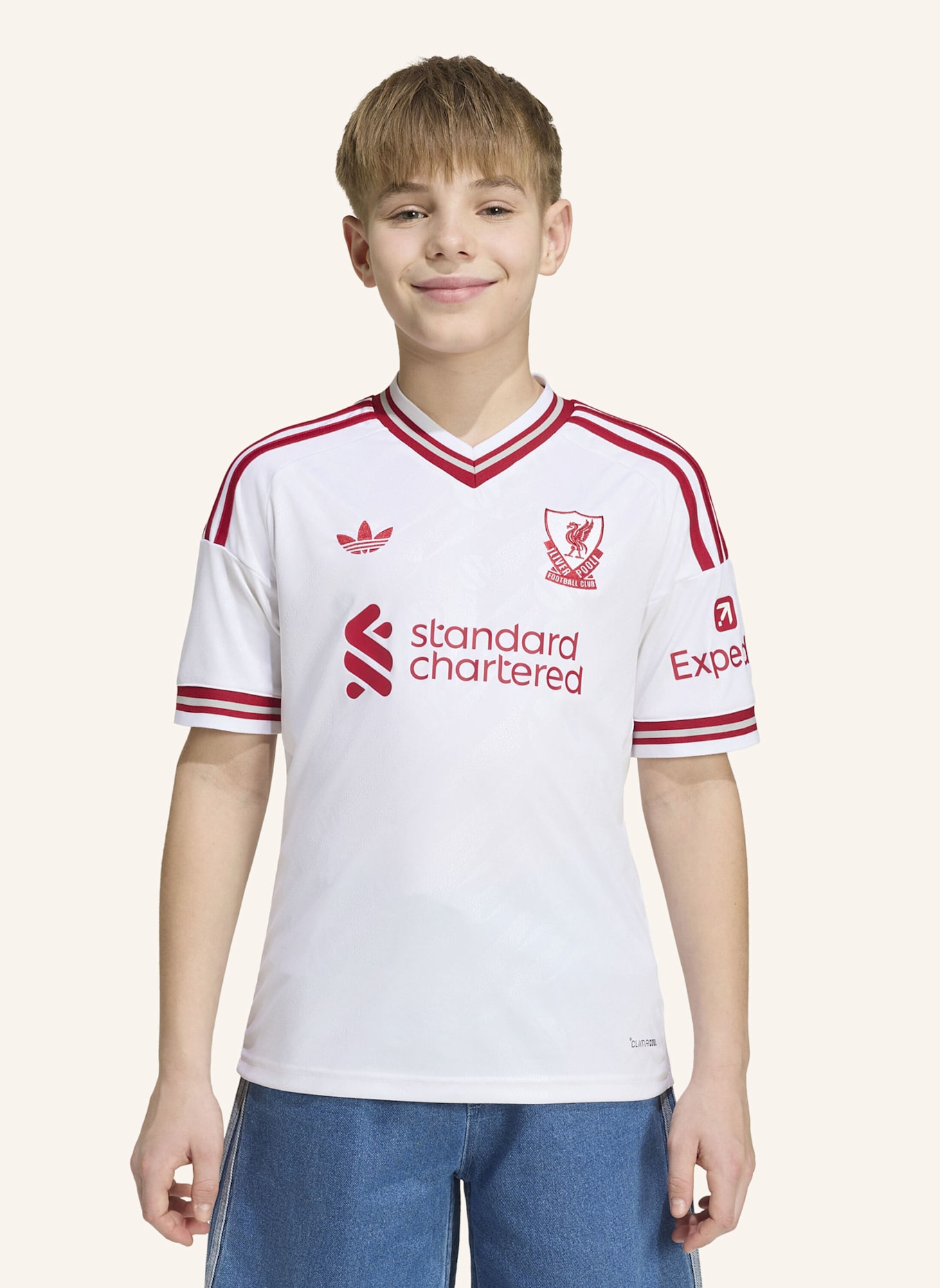 adidas FC LIVERPOOL 26/27 KIDS AUSWÄRTSTRIKOT: WEISS