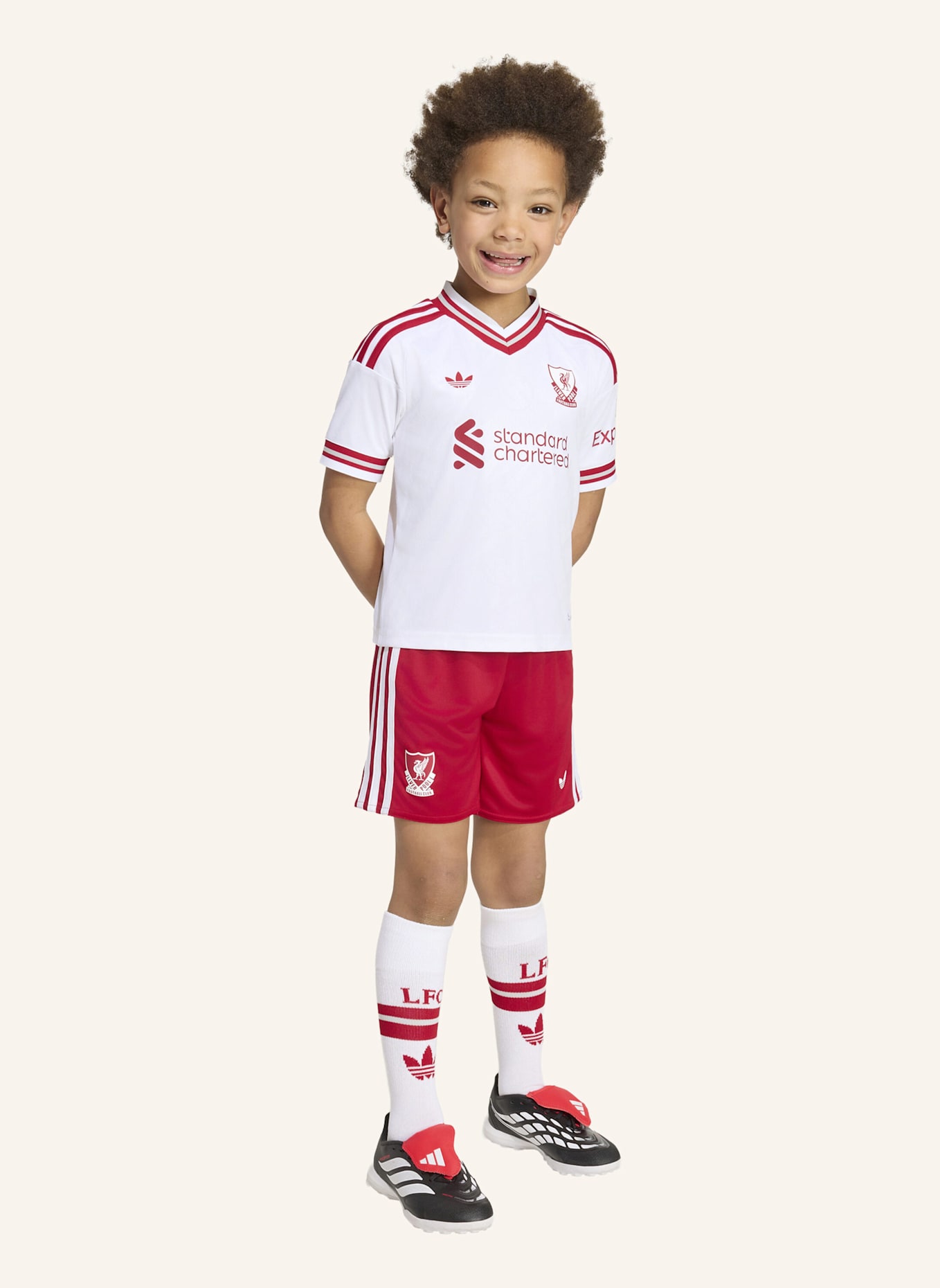 adidas FC LIVERPOOL 26/27 KIDS AUSWÄRTSAUSRÜSTUNG: WEISS