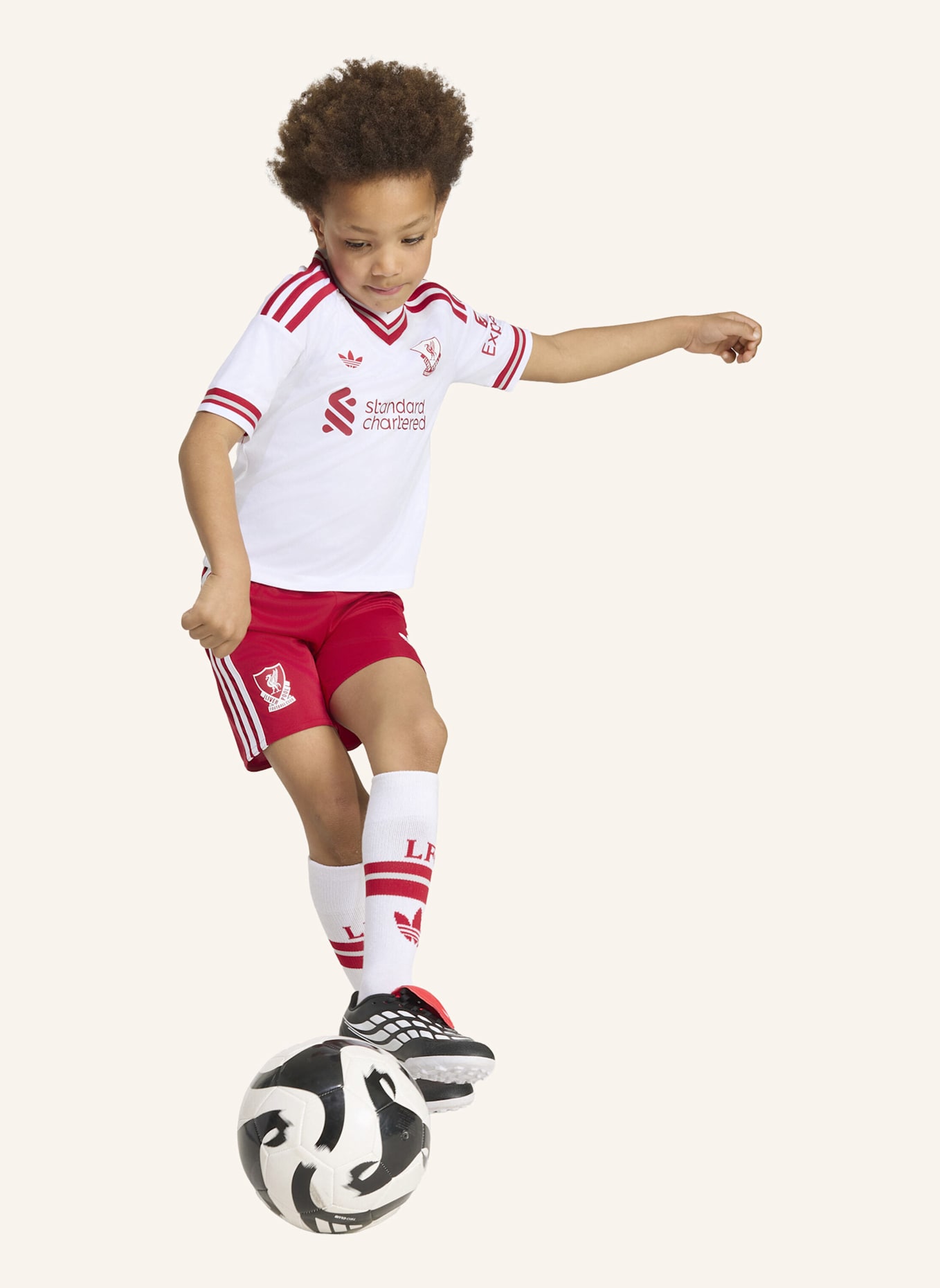 adidas FC LIVERPOOL 26/27 KIDS AUSWÄRTSAUSRÜSTUNG: WEISS