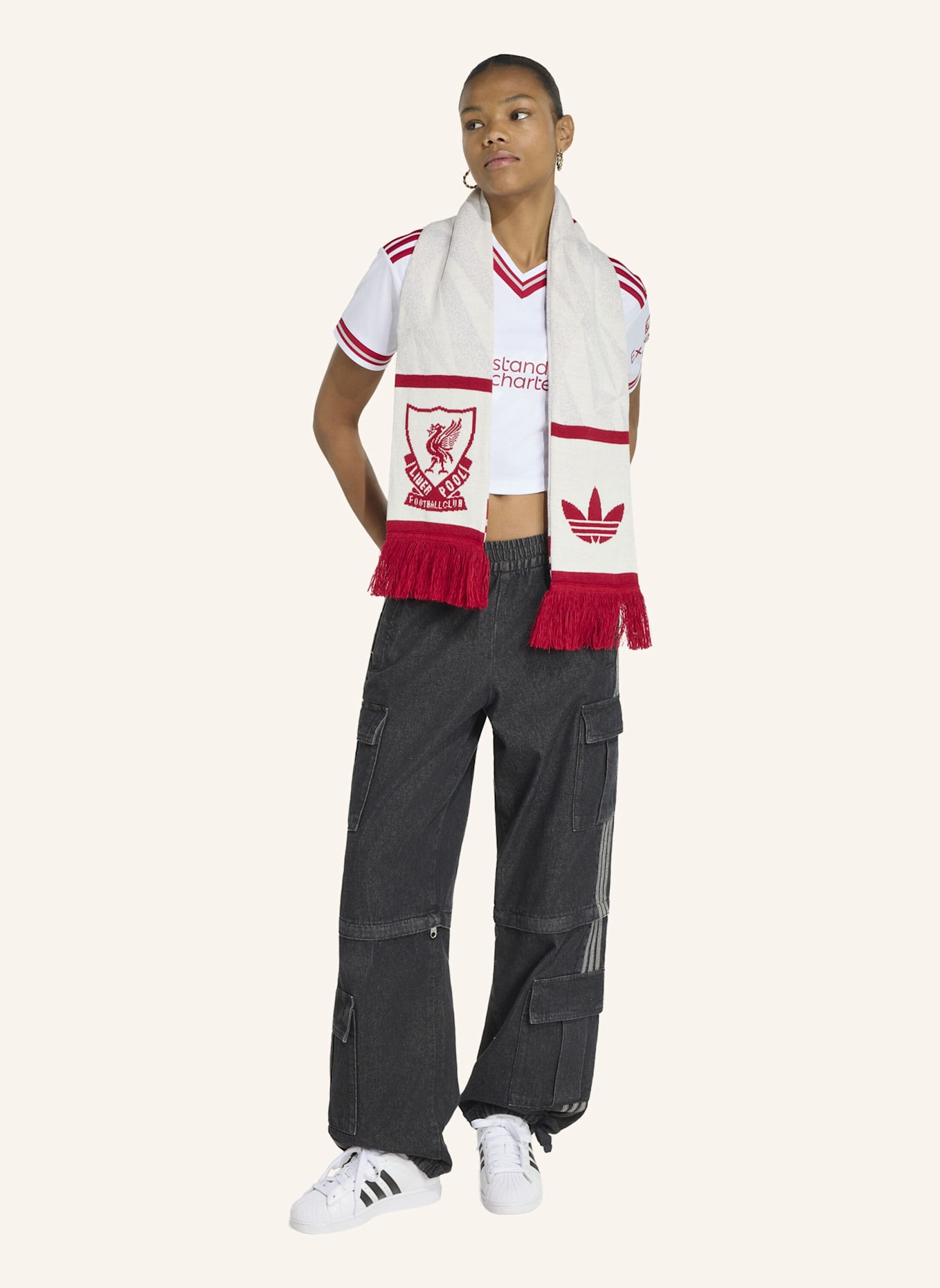 adidas LIVERPOOL FC 26/27 KÜRZER GESCHNITTENES AUSWÄRTSTRIKOT: WEISS