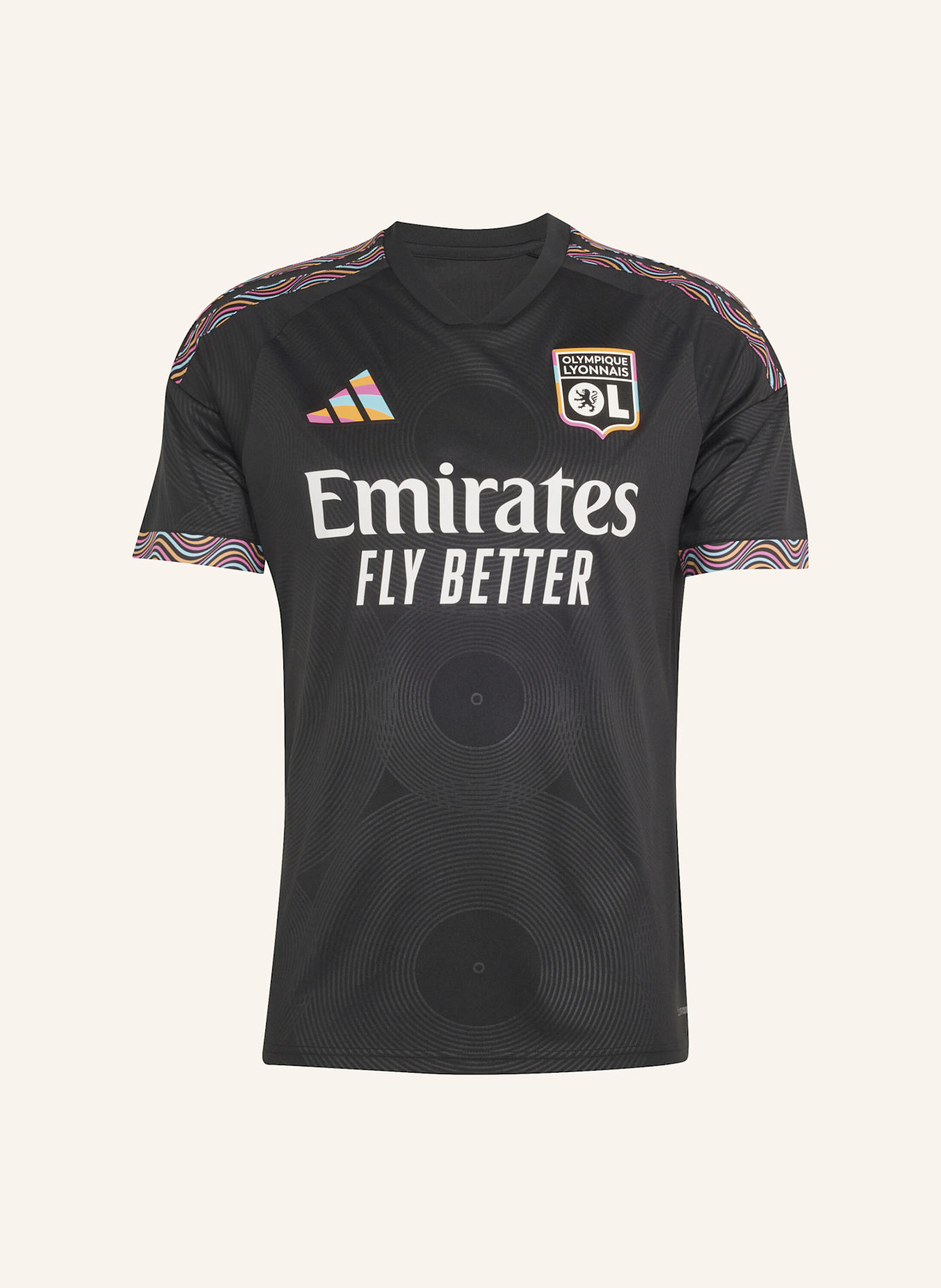 adidas OLYMPIQUE LYONNAIS 26/27 AUSWEICHTRIKOT: SCHWARZ