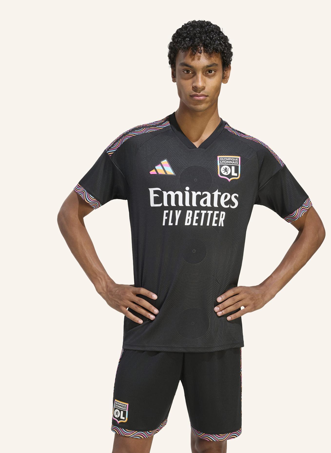 adidas OLYMPIQUE LYONNAIS 26/27 AUSWEICHTRIKOT: SCHWARZ