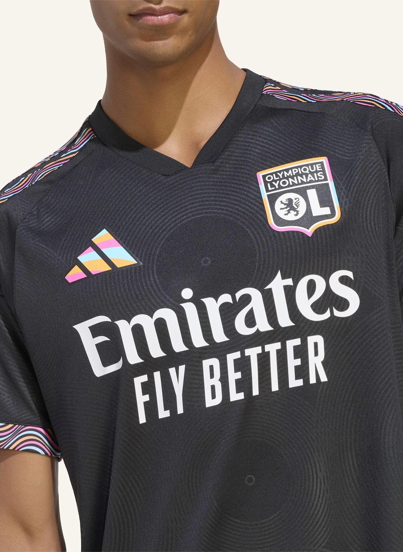 adidas OLYMPIQUE LYONNAIS 26/27 AUSWEICHTRIKOT: SCHWARZ