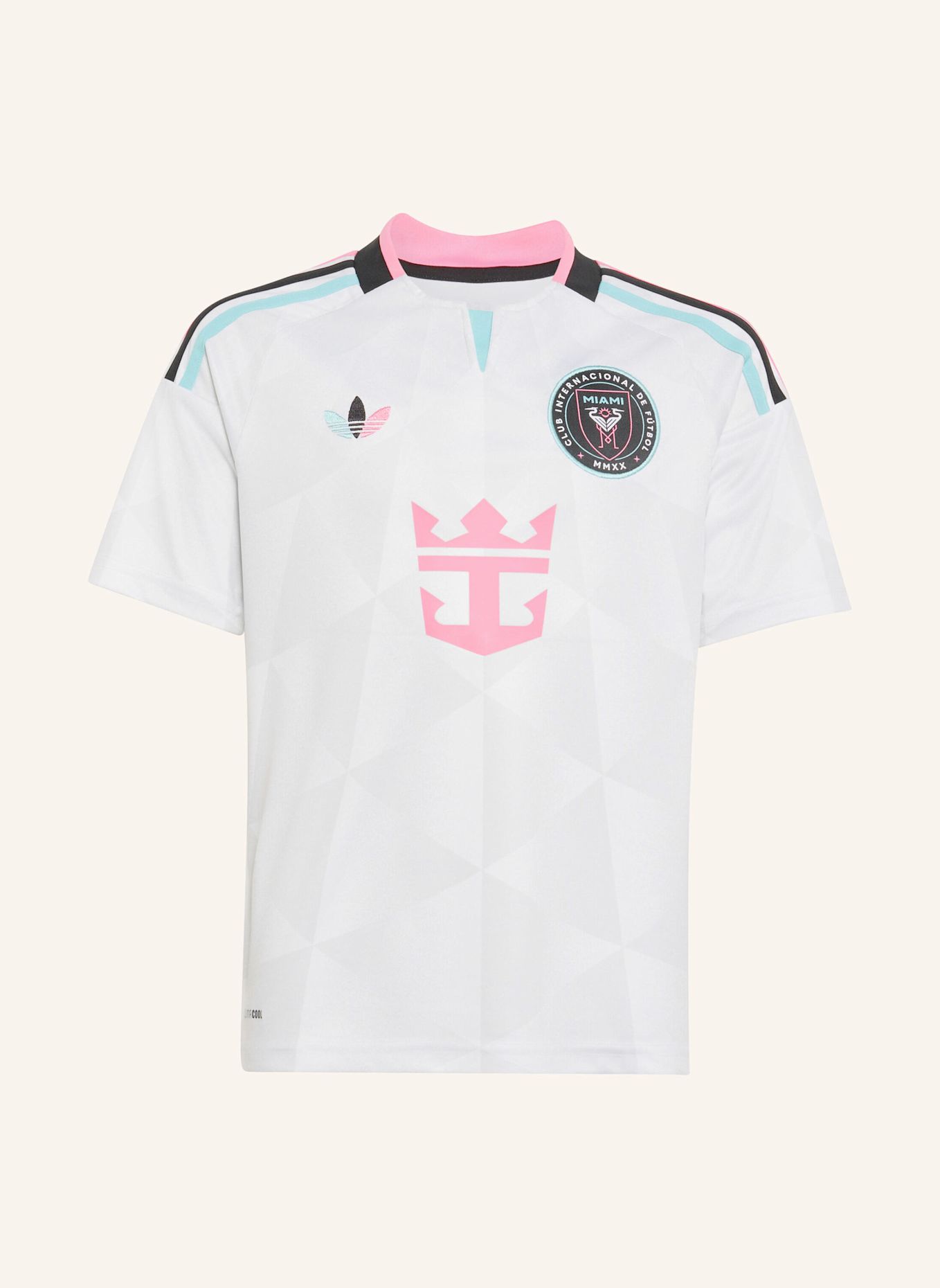 adidas INTER MIAMI CF 2026 AUSWEICHTRIKOT MESSI FÜR KINDER: WEISS