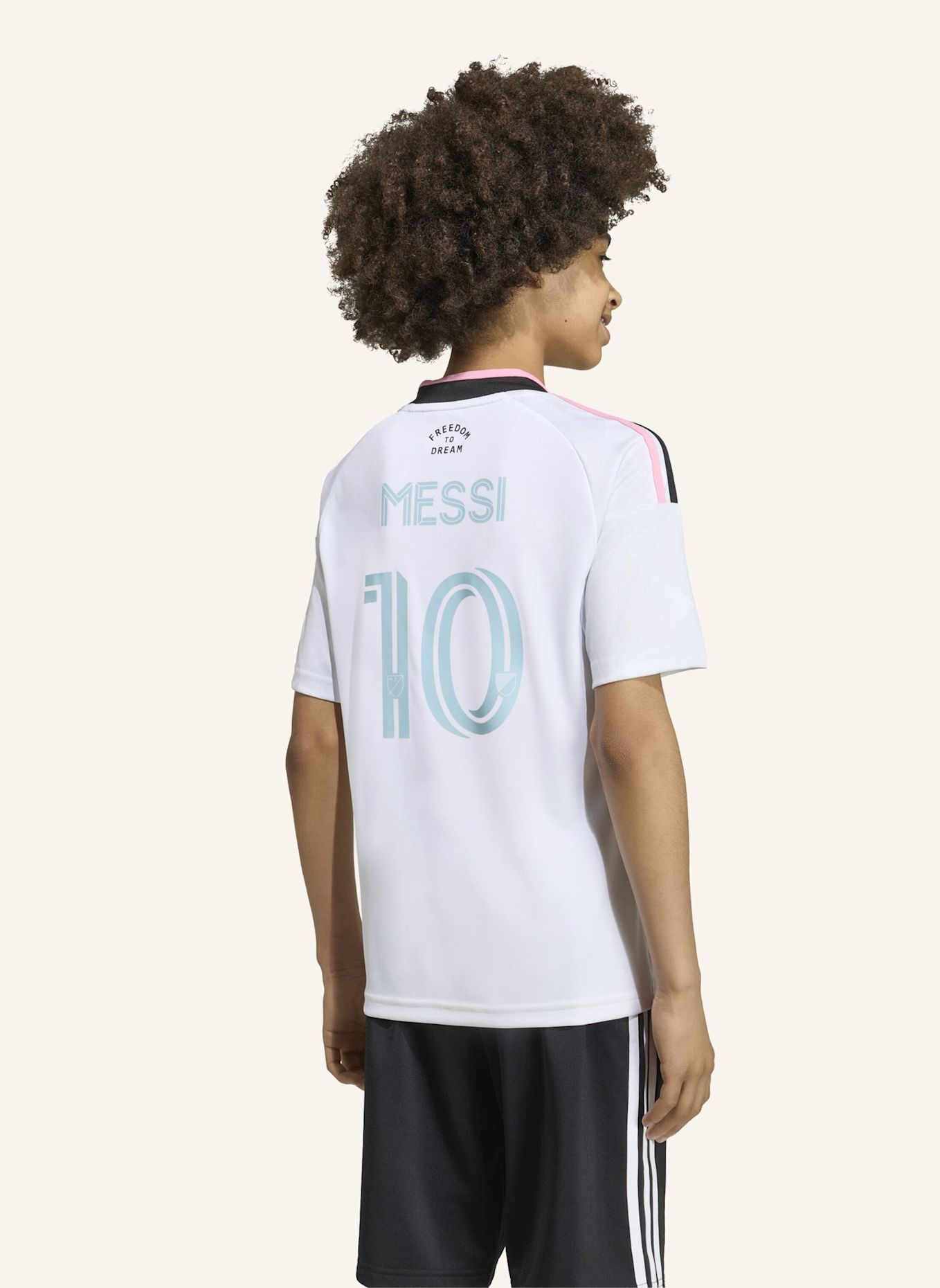 adidas INTER MIAMI CF 2026 AUSWEICHTRIKOT MESSI FÜR KINDER: WEISS