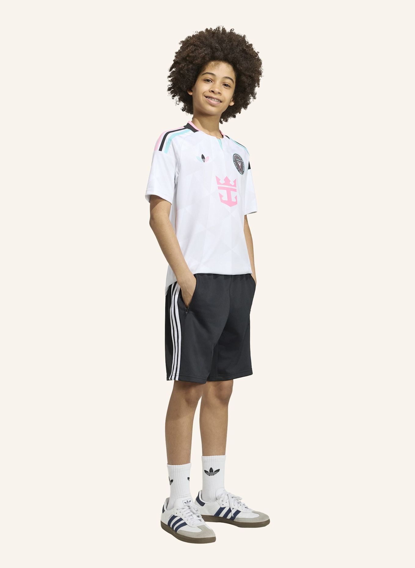 adidas INTER MIAMI CF 2026 AUSWEICHTRIKOT MESSI FÜR KINDER: WEISS