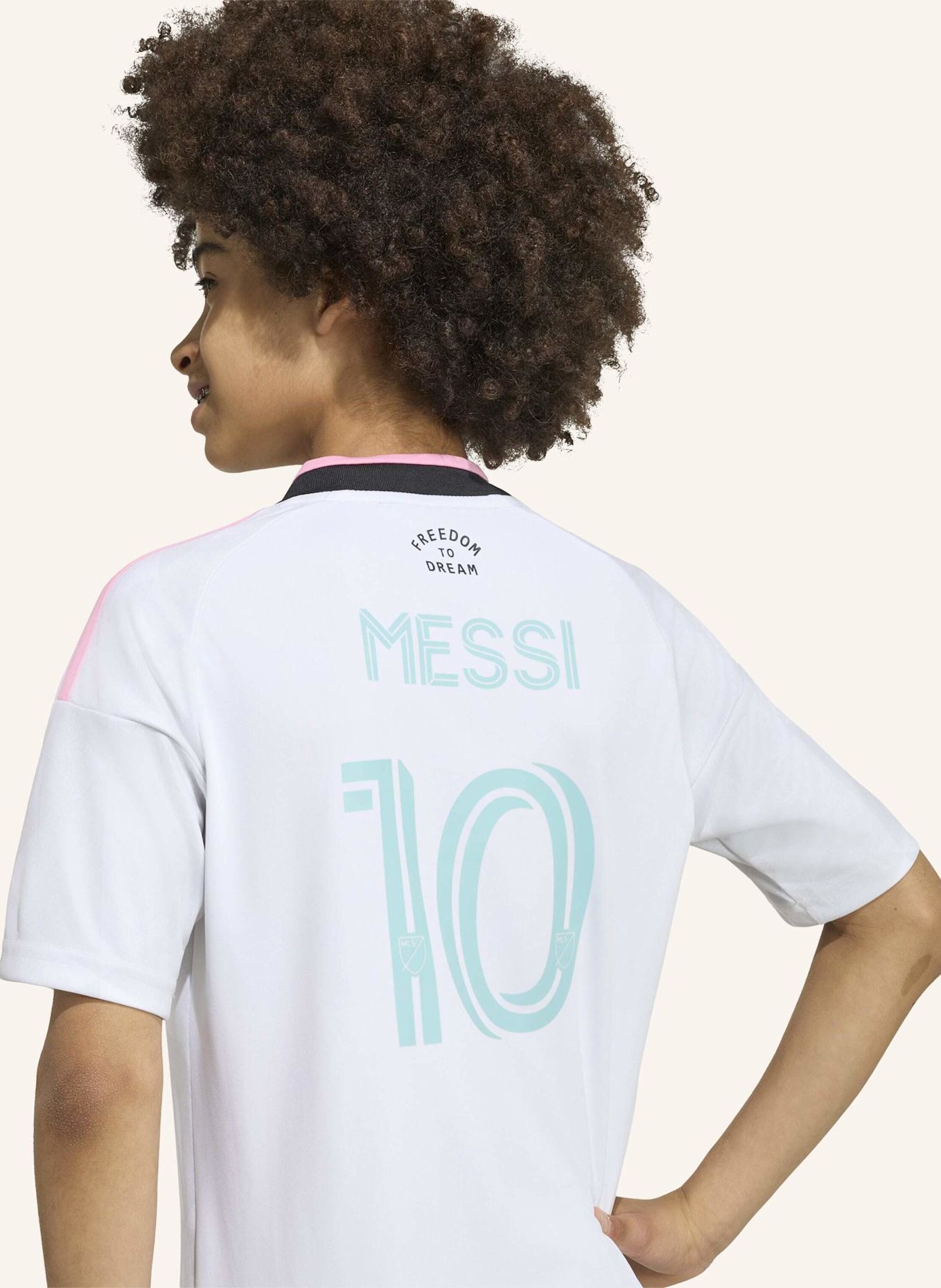 adidas INTER MIAMI CF 2026 AUSWEICHTRIKOT MESSI FÜR KINDER: WEISS