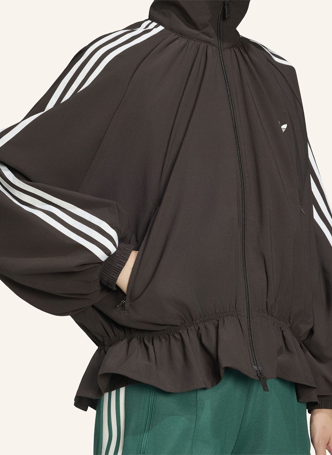 adidas Originals BLOUSY ORIGINALS JACKE, OVERSIZE: BRAUN