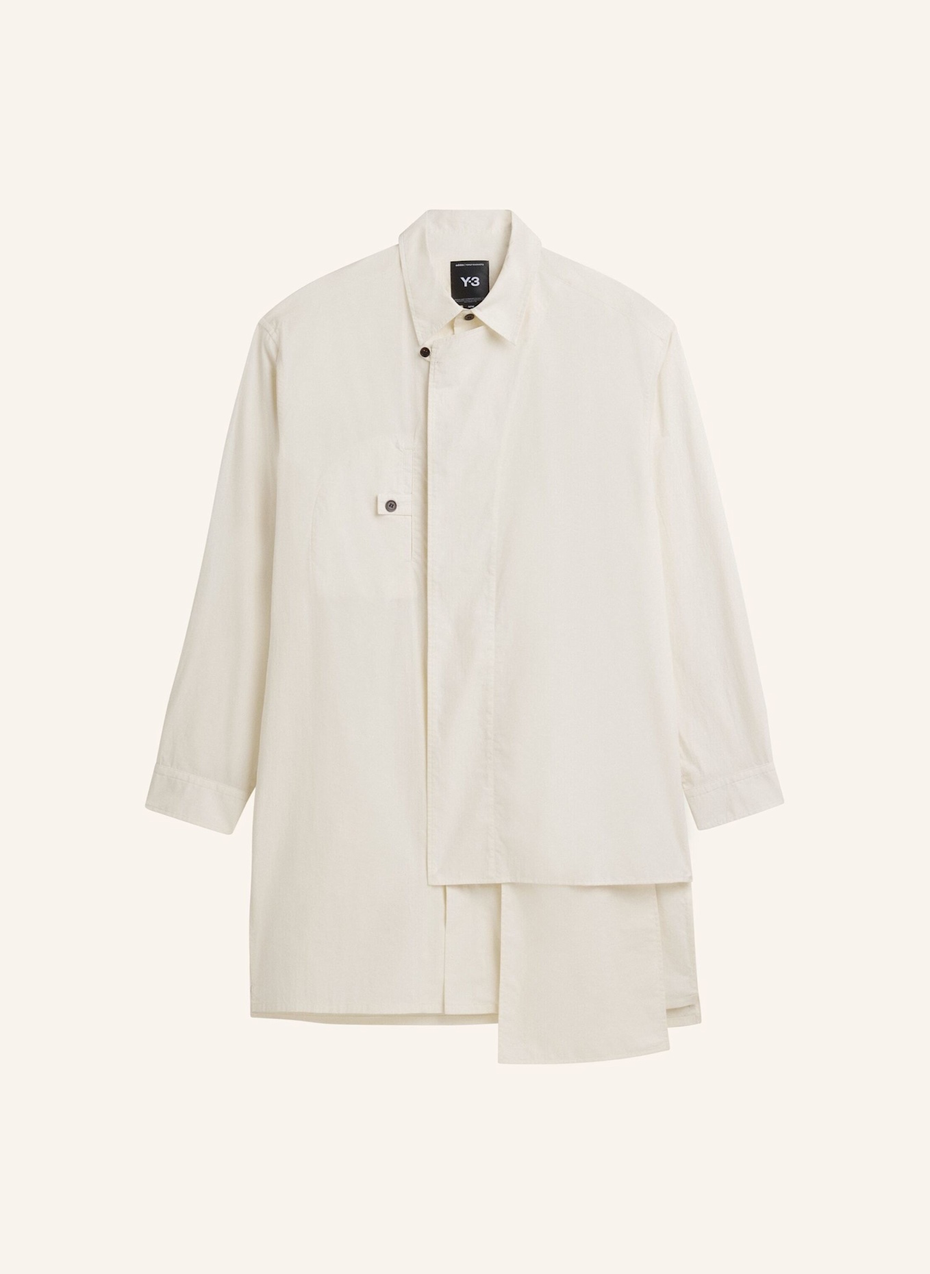 Y-3 Y-3 ADAPTIVE BAUMWOLLHEMD: WEISS
