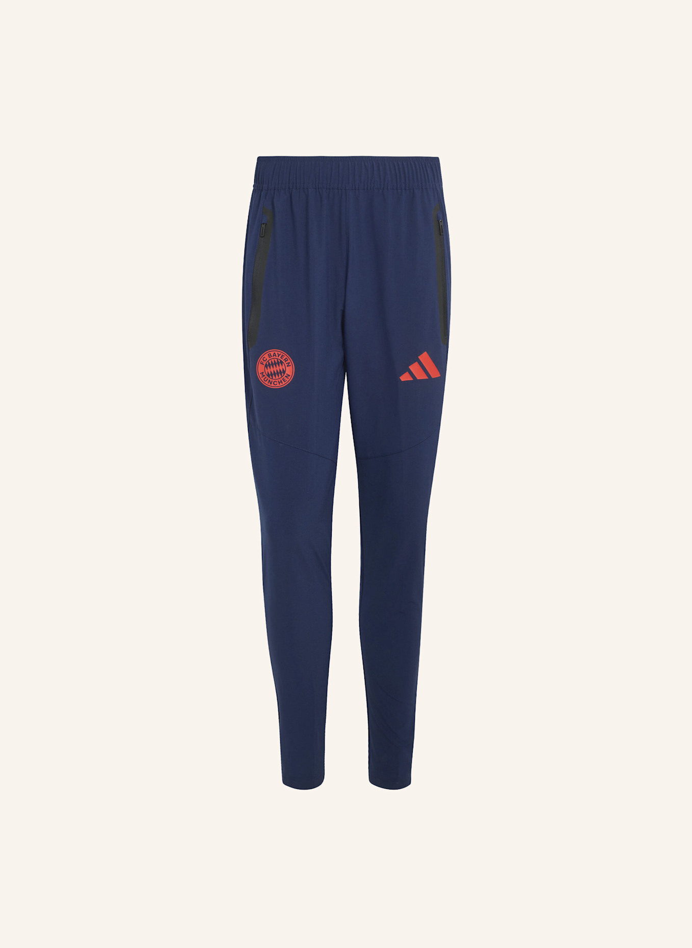 adidas FC BAYERN MÜNCHEN TIRO REISEHOSE: BLAU/ ROT
