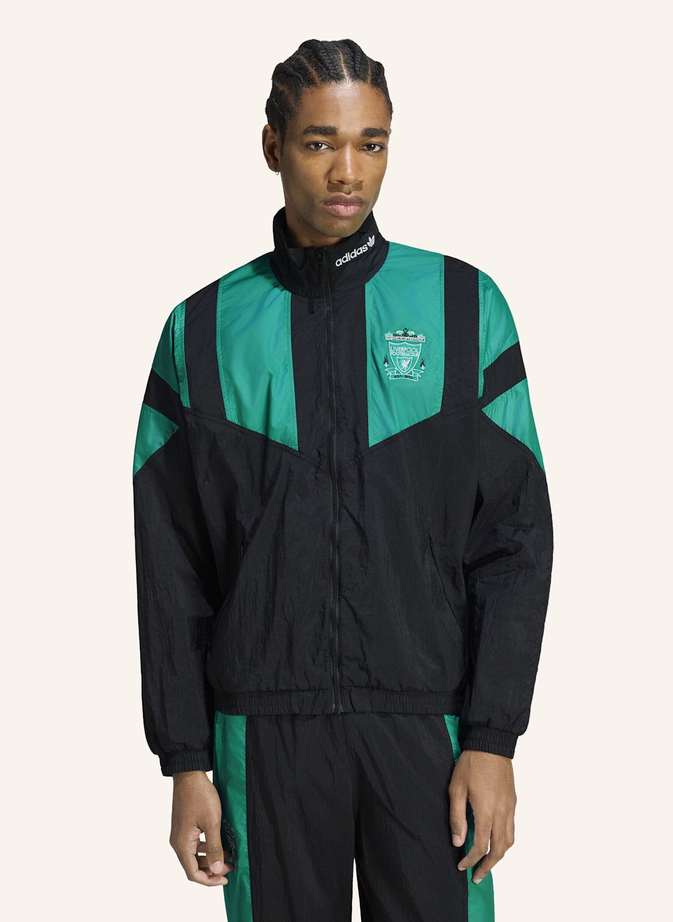 adidas FC LIVERPOOL EQT TRAININGSJACKE: SCHWARZ / GRÜN