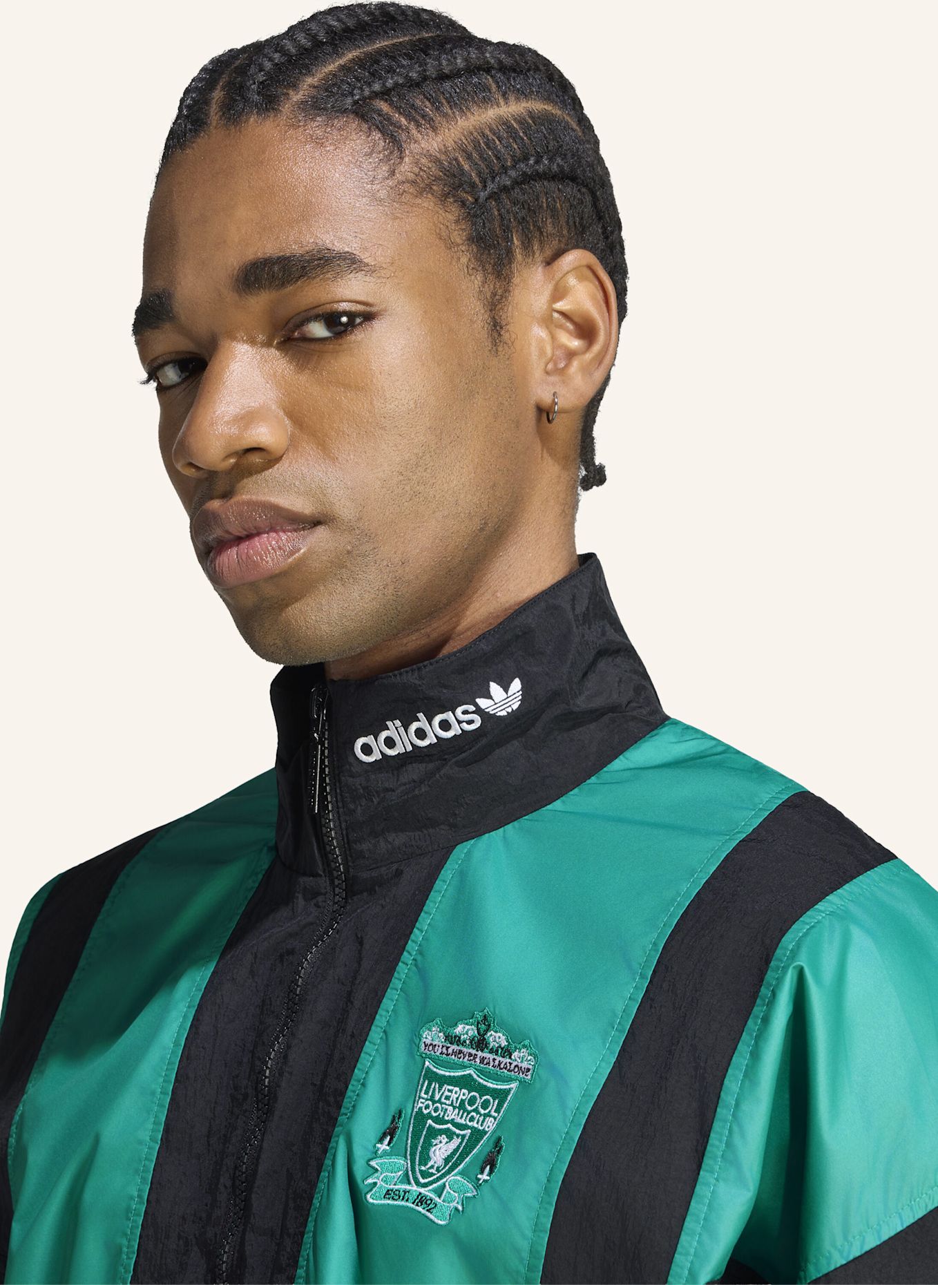 adidas FC LIVERPOOL EQT TRAININGSJACKE: SCHWARZ / GRÜN