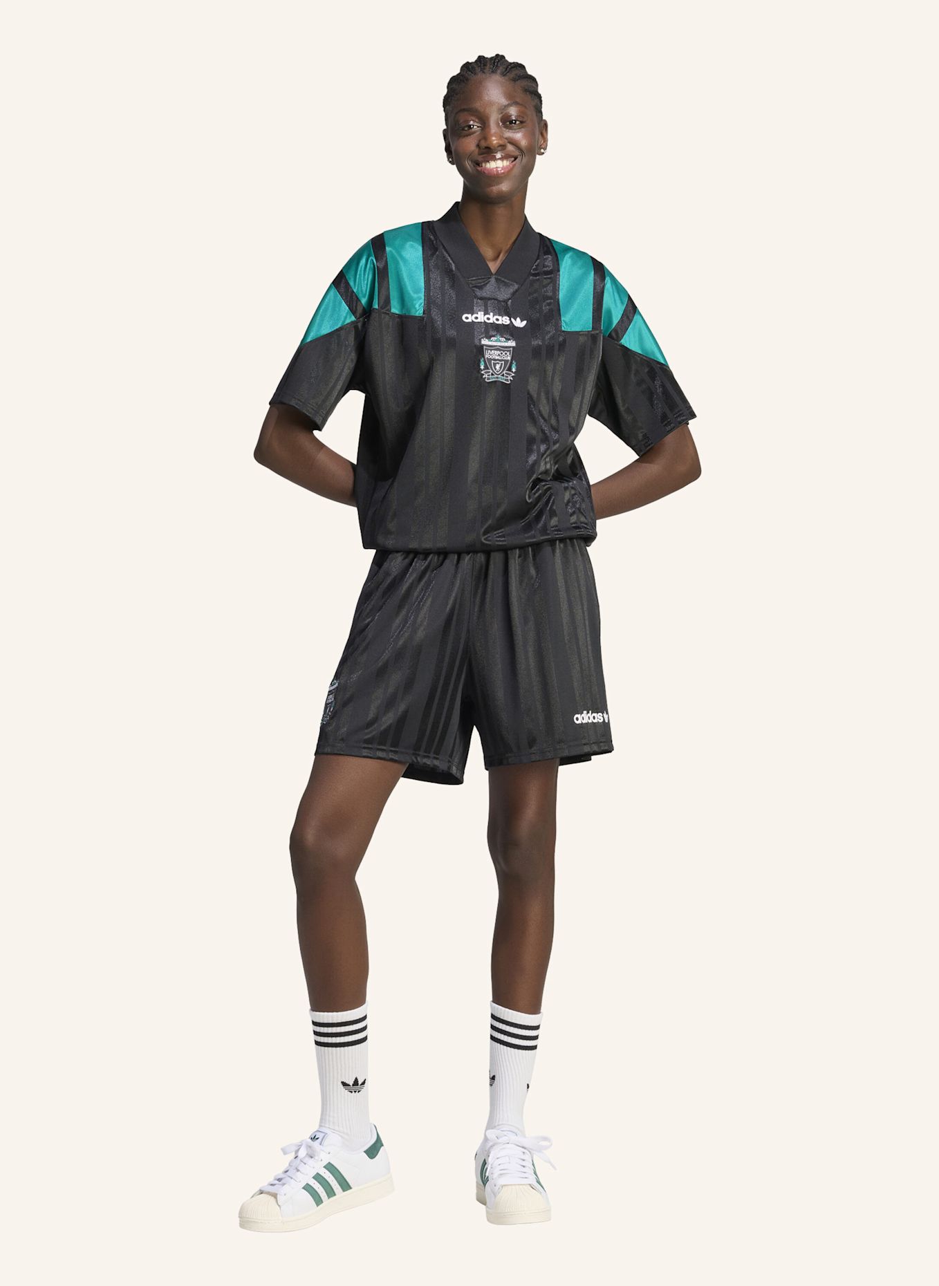 adidas LIVERPOOL FC EQT TRIKOT: SCHWARZ / GRÜN