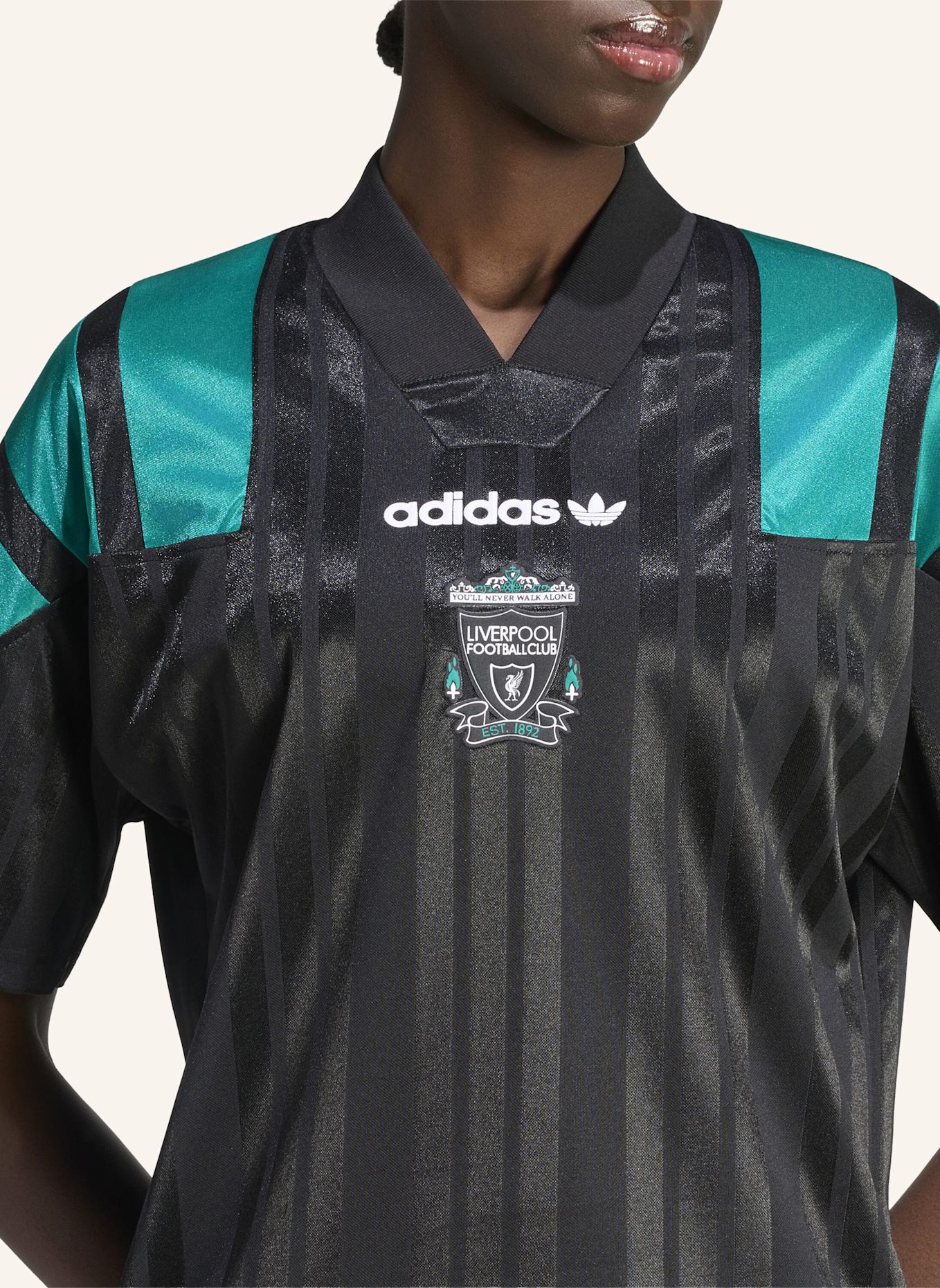 adidas LIVERPOOL FC EQT TRIKOT: SCHWARZ / GRÜN