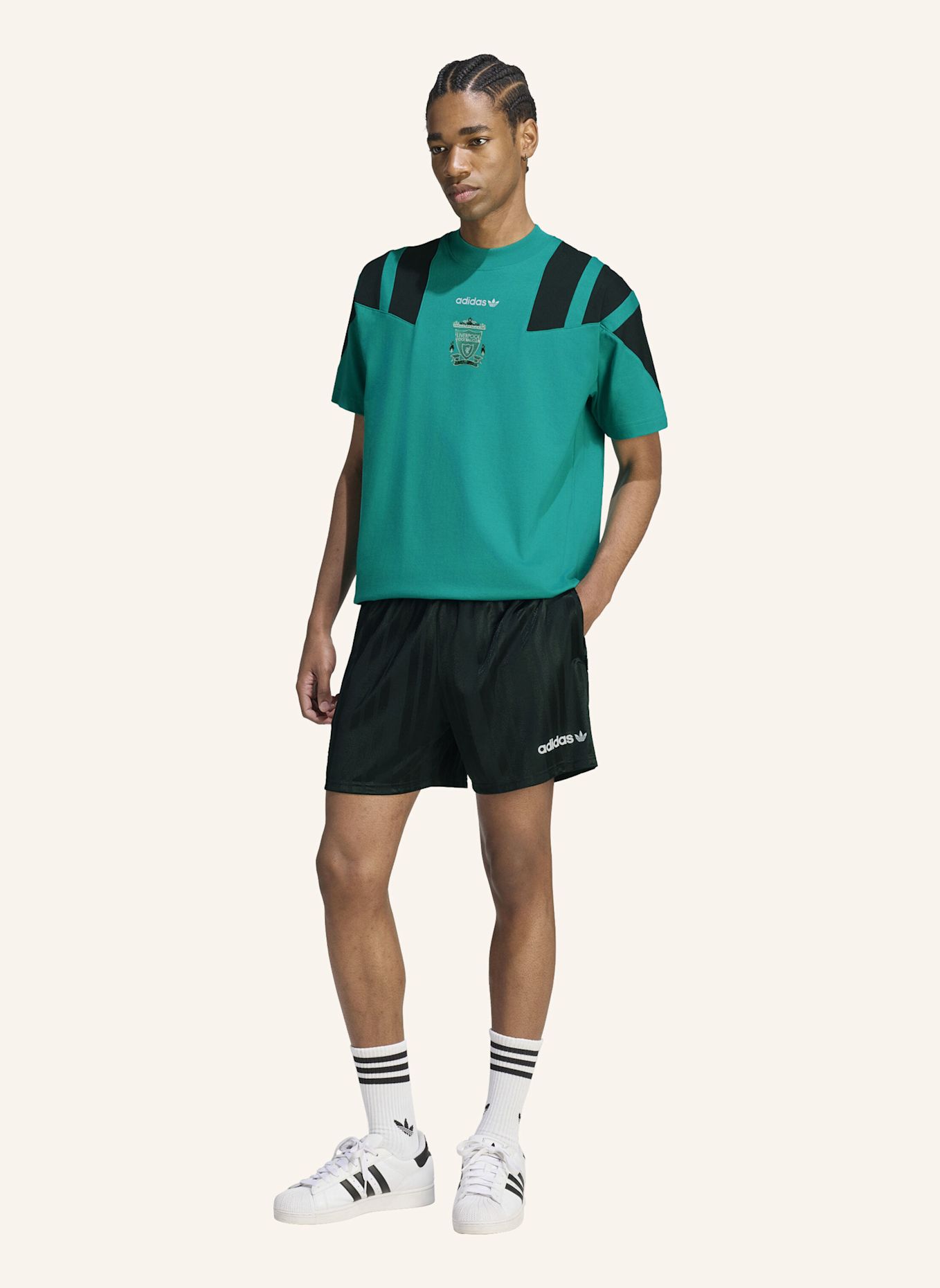 adidas LIVERPOOL FC EQT T-SHIRT: GRÜN / SCHWARZ