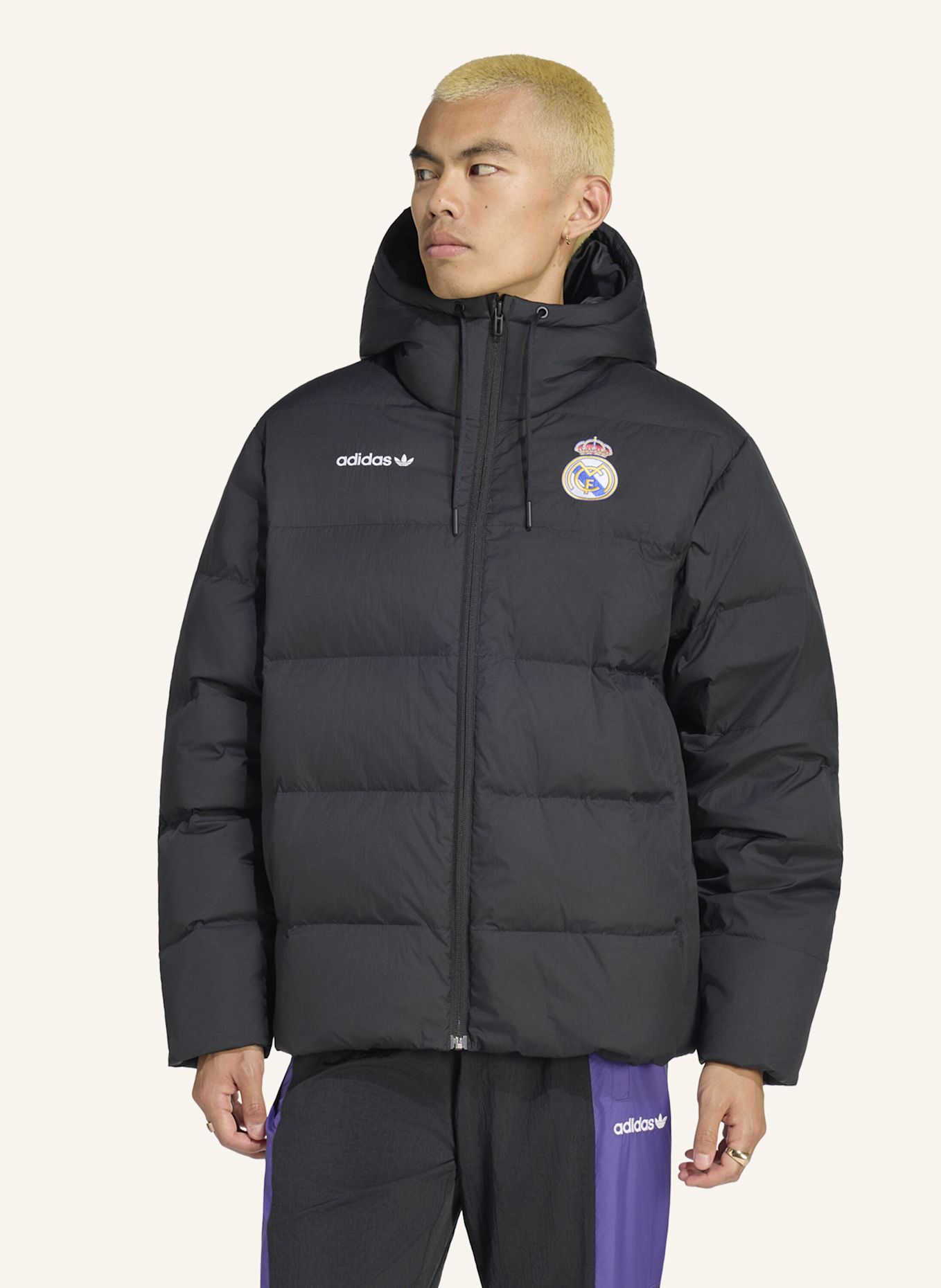 adidas REAL MADRID EQT DAUNENJACKE: SCHWARZ