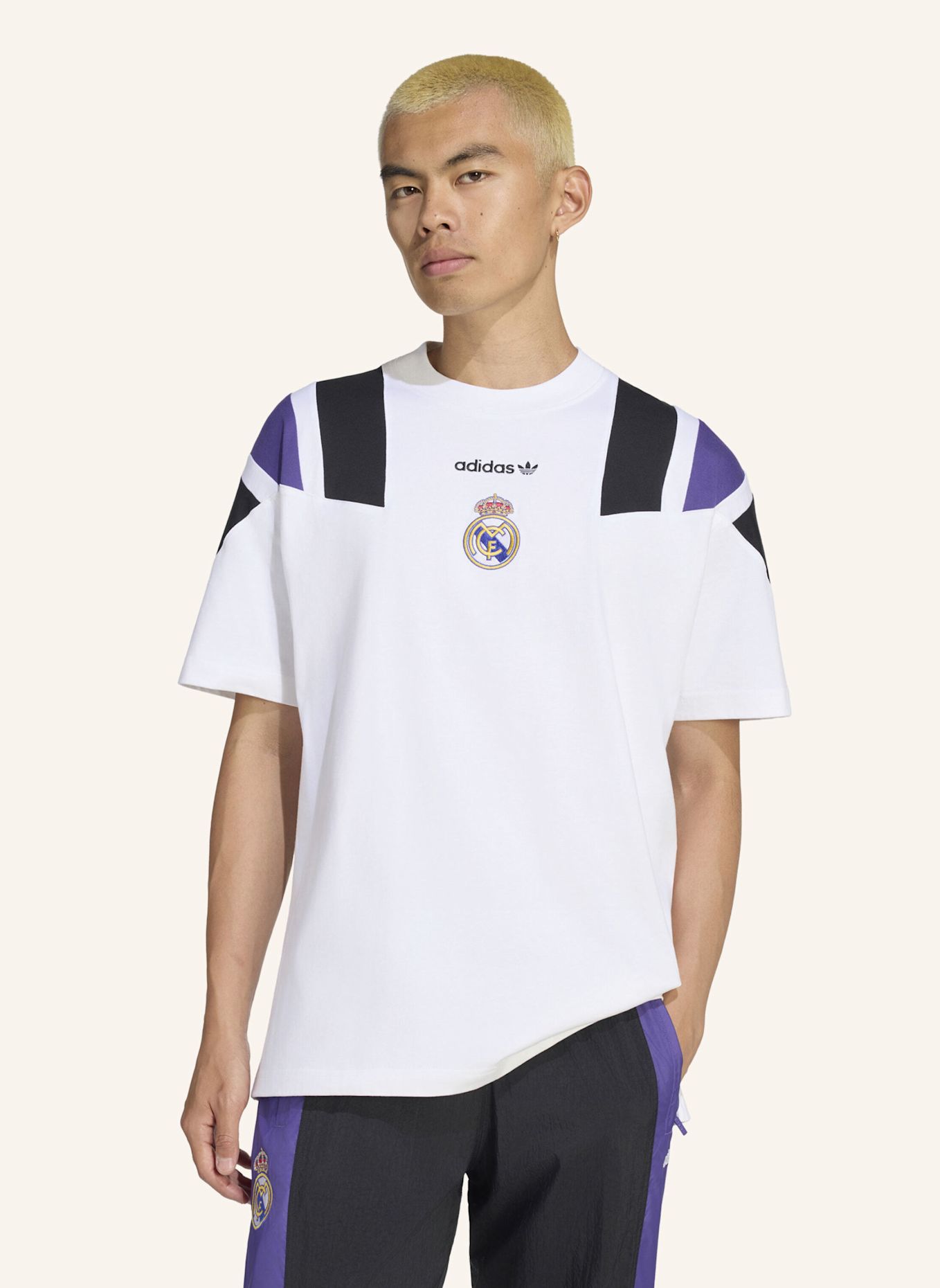 adidas REAL MADRID EQT T-SHIRT: WEISS