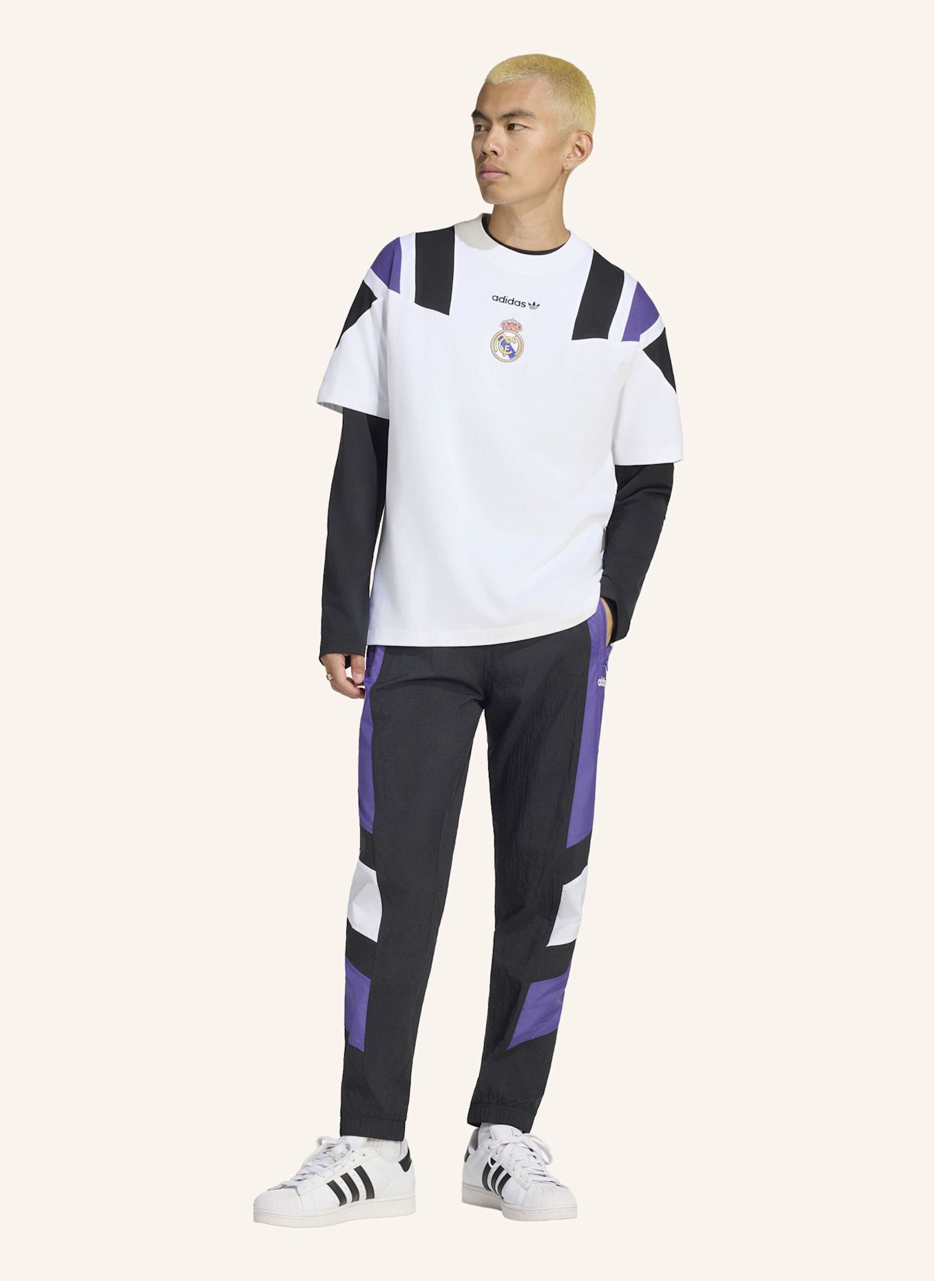 adidas REAL MADRID EQT T-SHIRT: WEISS