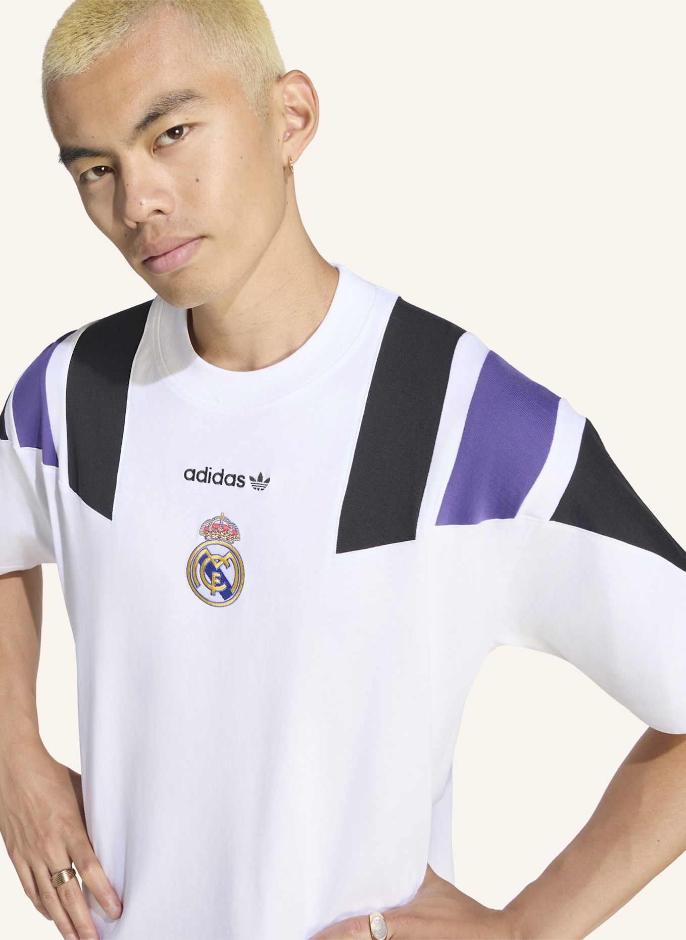 adidas REAL MADRID EQT T-SHIRT: WEISS