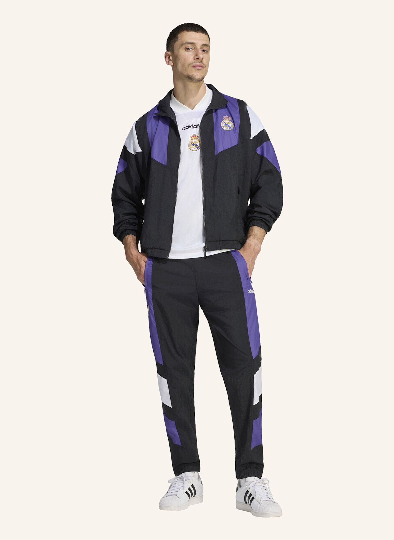 adidas REAL MADRID EQT TRAININGSJACKE: SCHWARZ