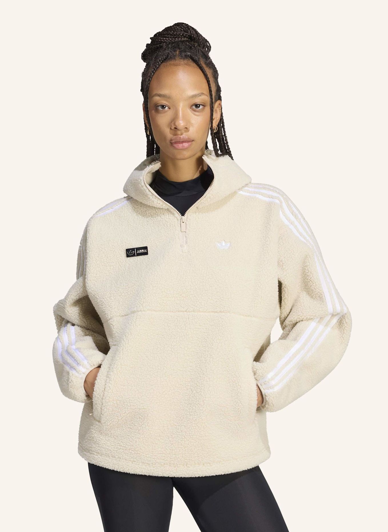 adidas Originals ADIDAS ORIGINALS BY JENNIE HOODIE, FLEECE: GRAU