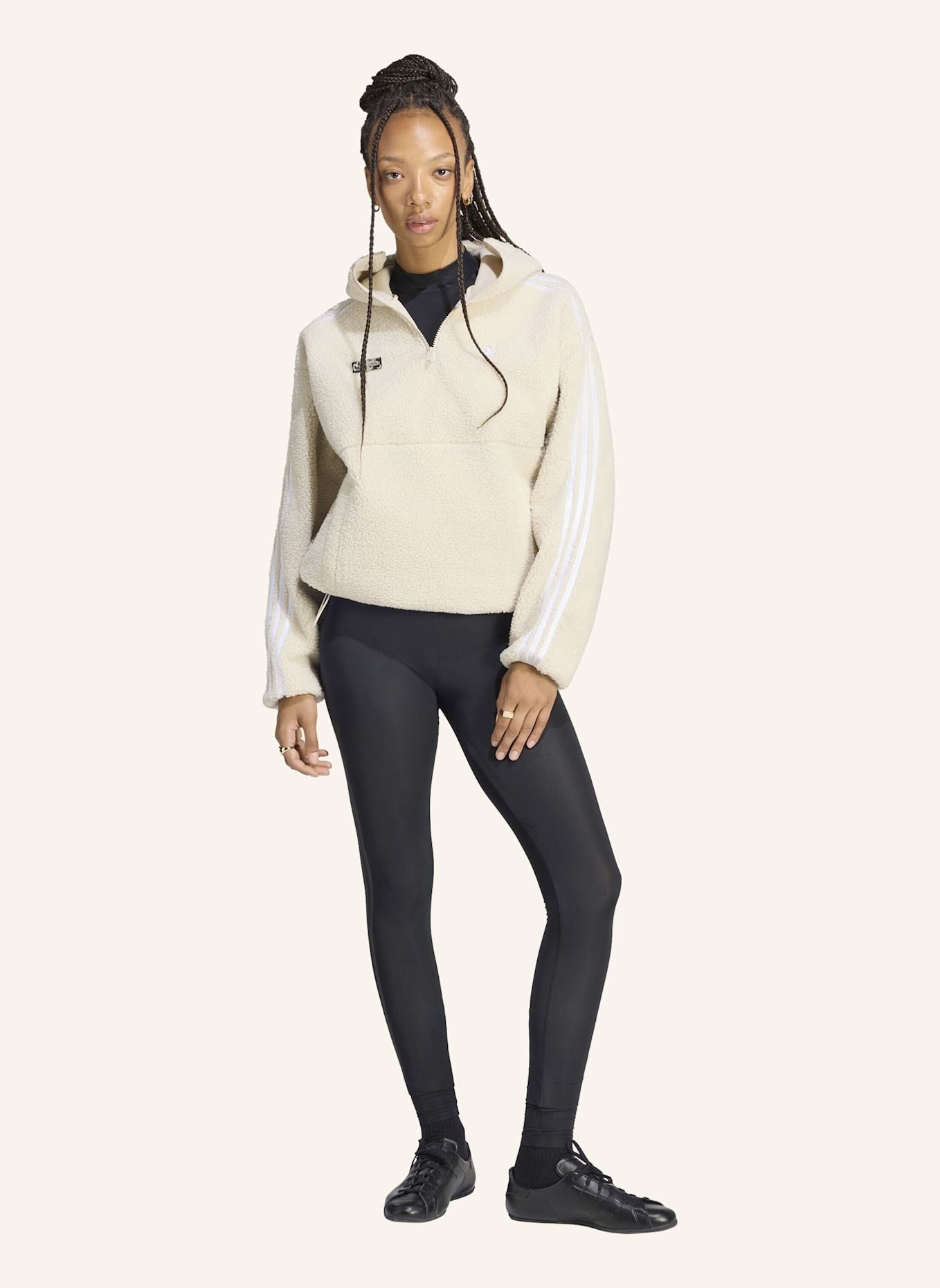 adidas Originals ADIDAS ORIGINALS BY JENNIE HOODIE, FLEECE: GRAU