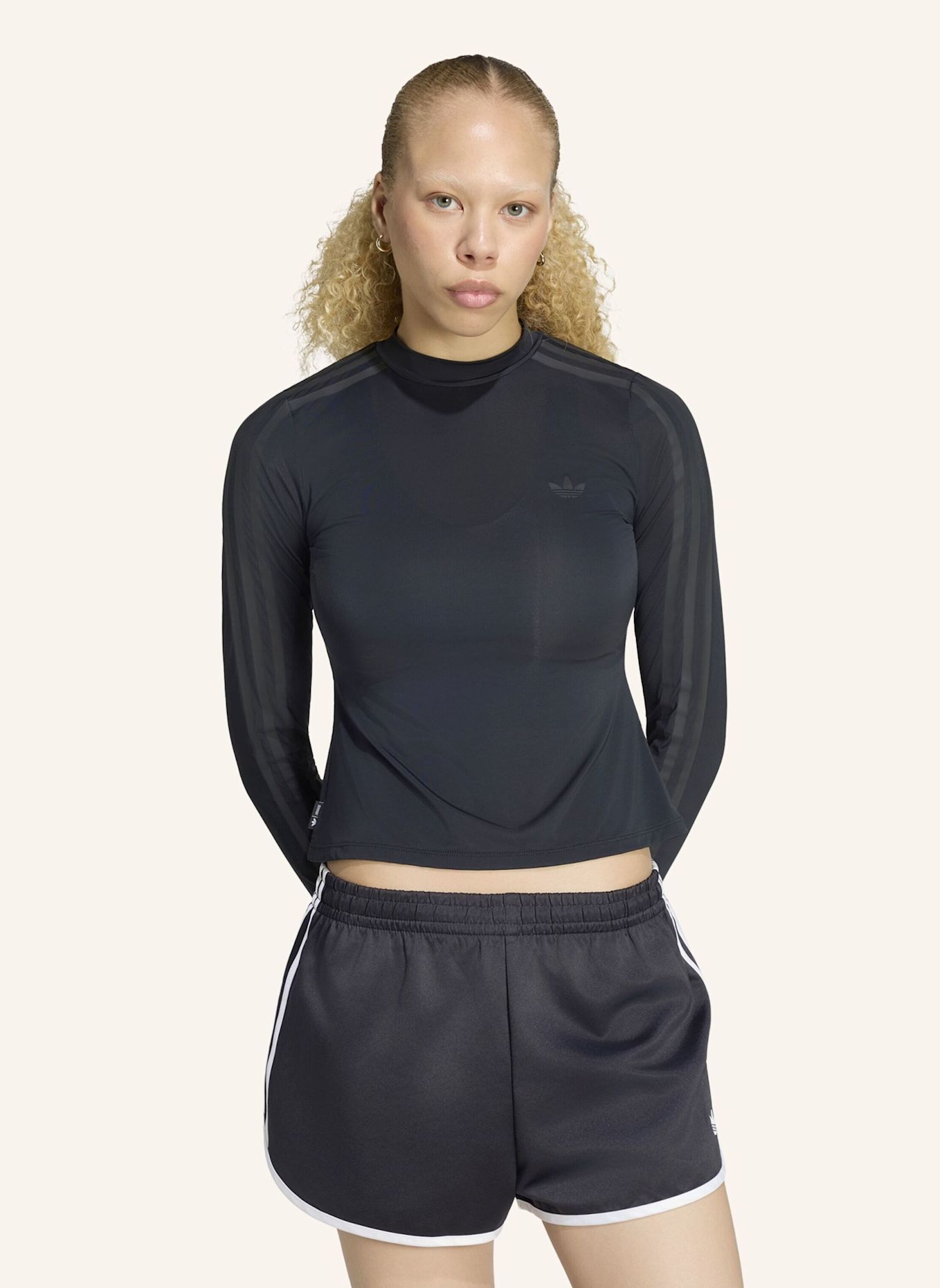 adidas Originals ADIDAS ORIGINALS BY JENNIE LONGSLEEVE, TRANSPARENT: SCHWARZ