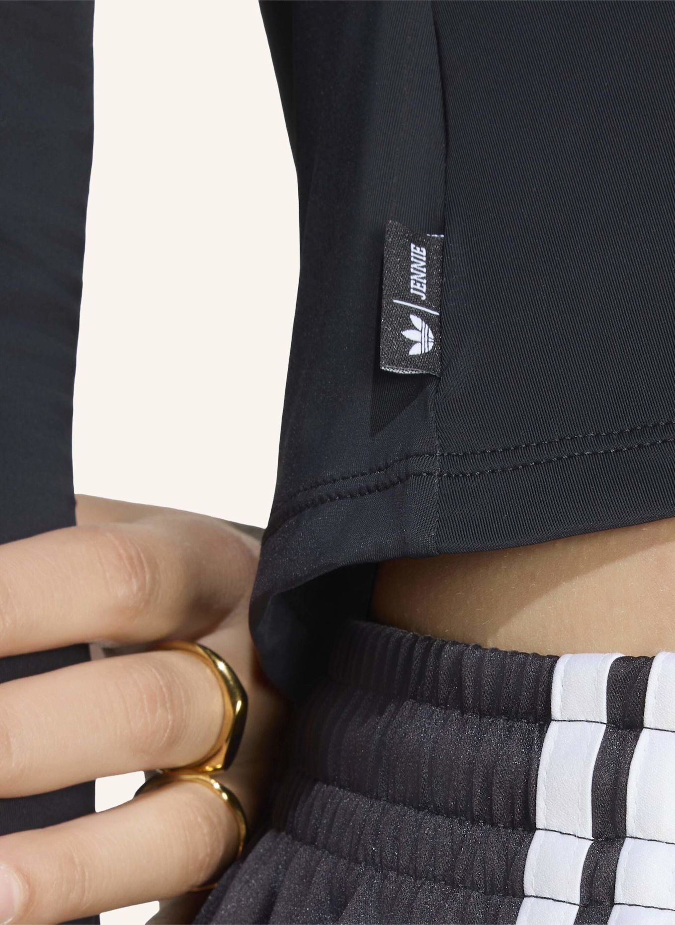 adidas Originals ADIDAS ORIGINALS BY JENNIE LONGSLEEVE, TRANSPARENT: SCHWARZ