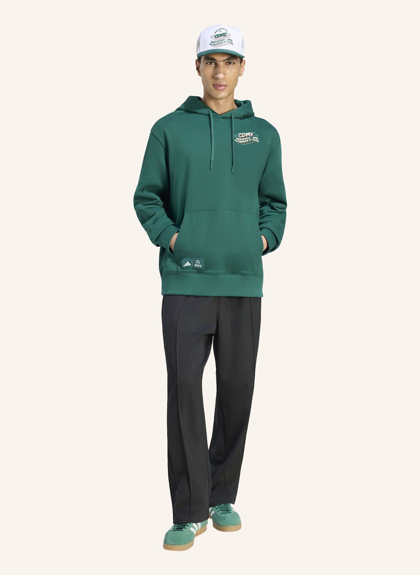 adidas MERCEDES - AMG PETRONAS FORMULA 1 TEAM MEXIKO CITY HOODIE: GRÜN