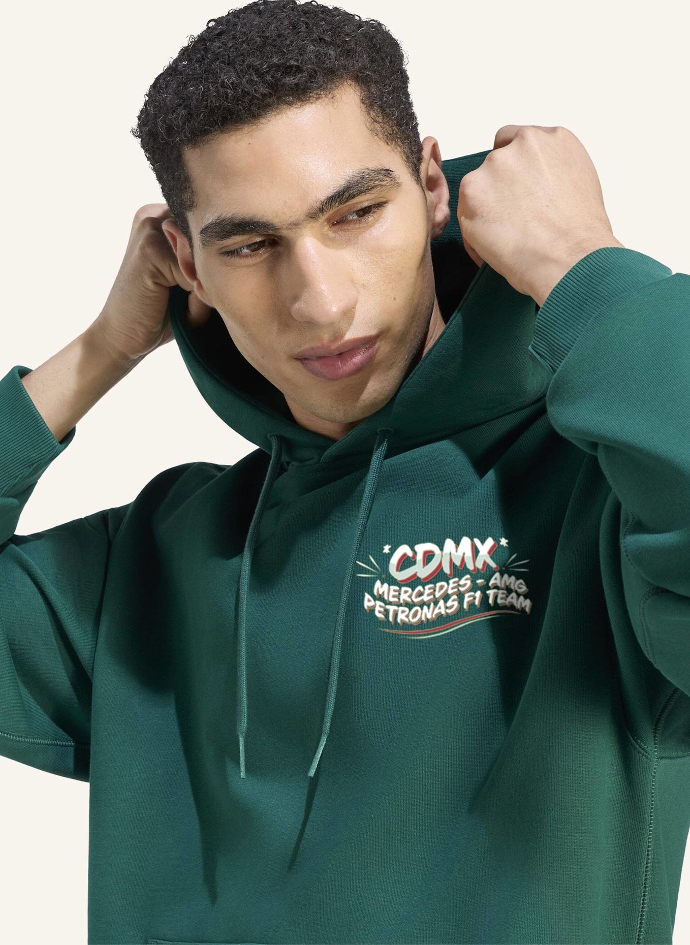 adidas MERCEDES - AMG PETRONAS FORMULA 1 TEAM MEXIKO CITY HOODIE: GRÜN