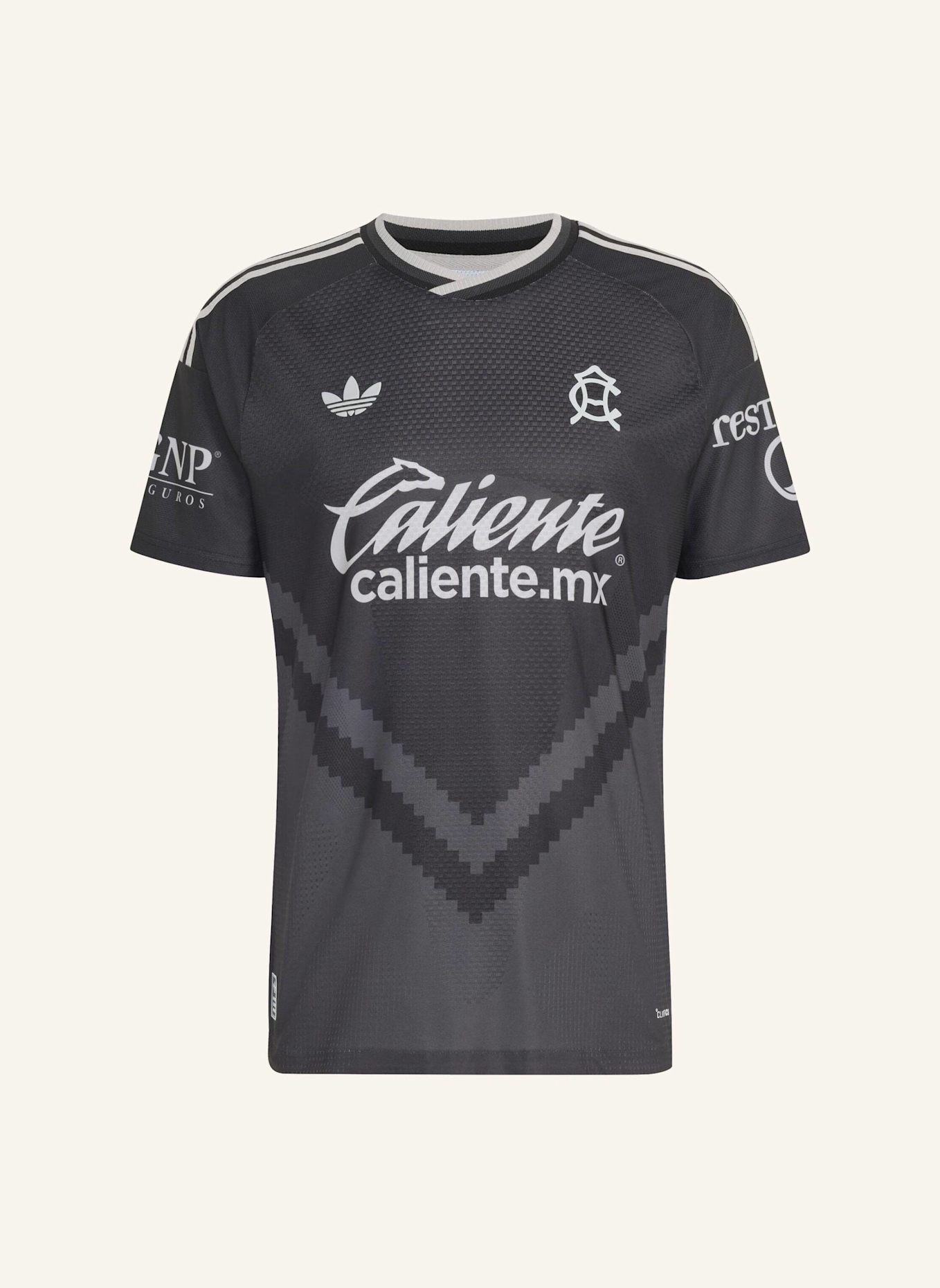 adidas CLUB AMERICA 26/27 AUTHENTIC AUSWÄRTSTRIKOT: SCHWARZ/ GRAU