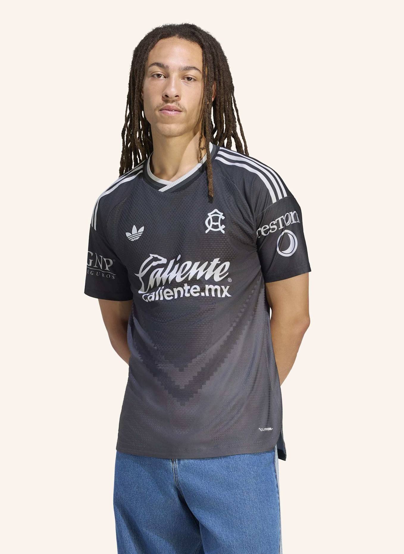 adidas CLUB AMERICA 26/27 AUTHENTIC AUSWÄRTSTRIKOT: SCHWARZ/ GRAU