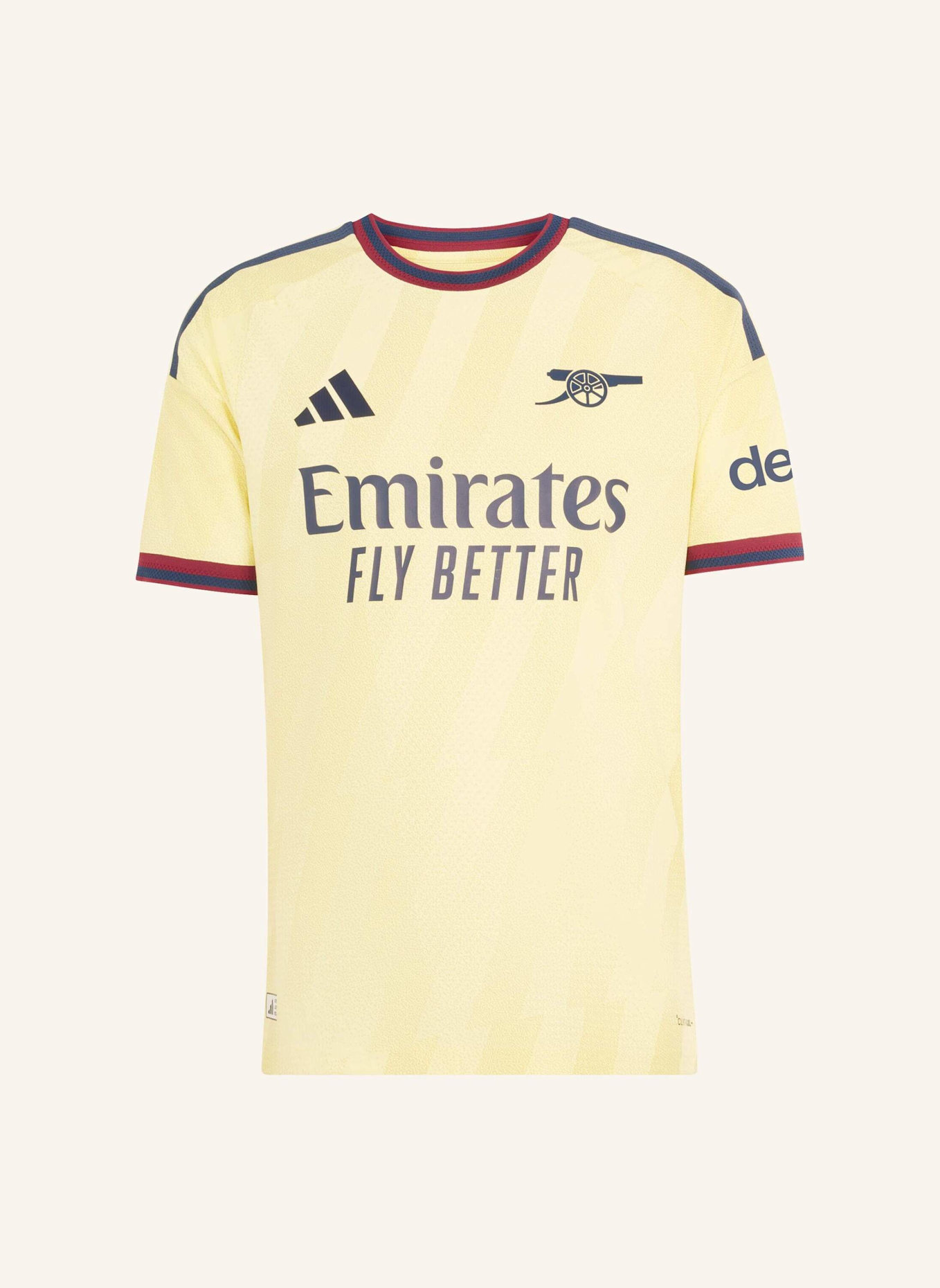 adidas FC ARSENAL 26/27 AUTHENTIC AUSWEICHTRIKOT: GELB