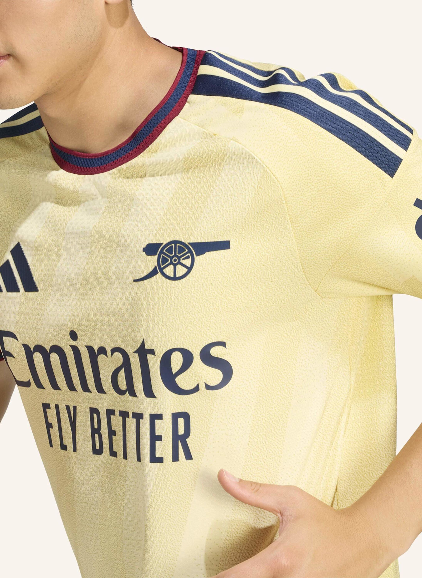 adidas FC ARSENAL 26/27 AUTHENTIC AUSWEICHTRIKOT: GELB