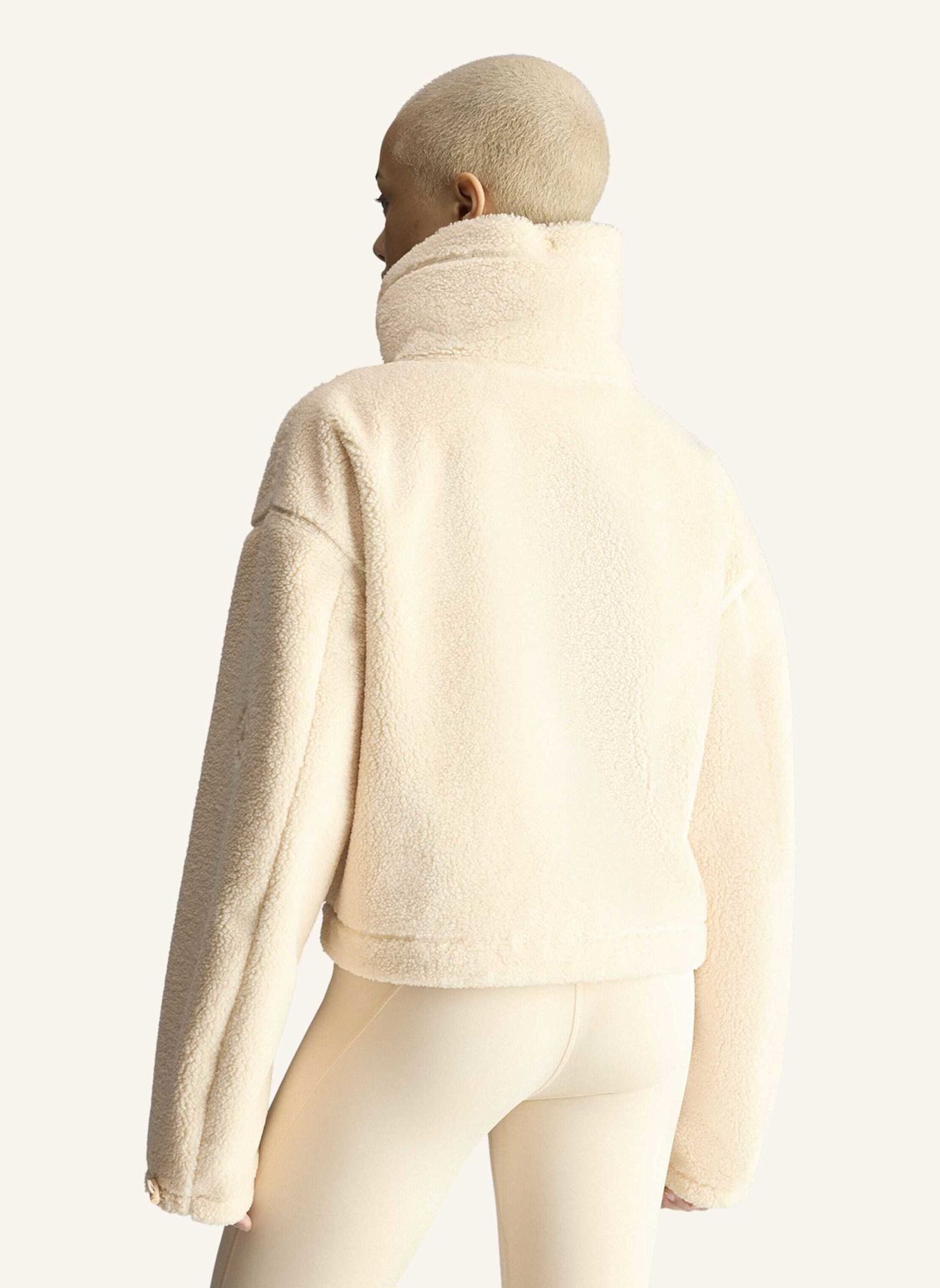 adidas by Stella McCartney ADIDAS BY STELLA MCCARTNEY WINTER FLEECE-KAPUZENJACKE: BEIGE