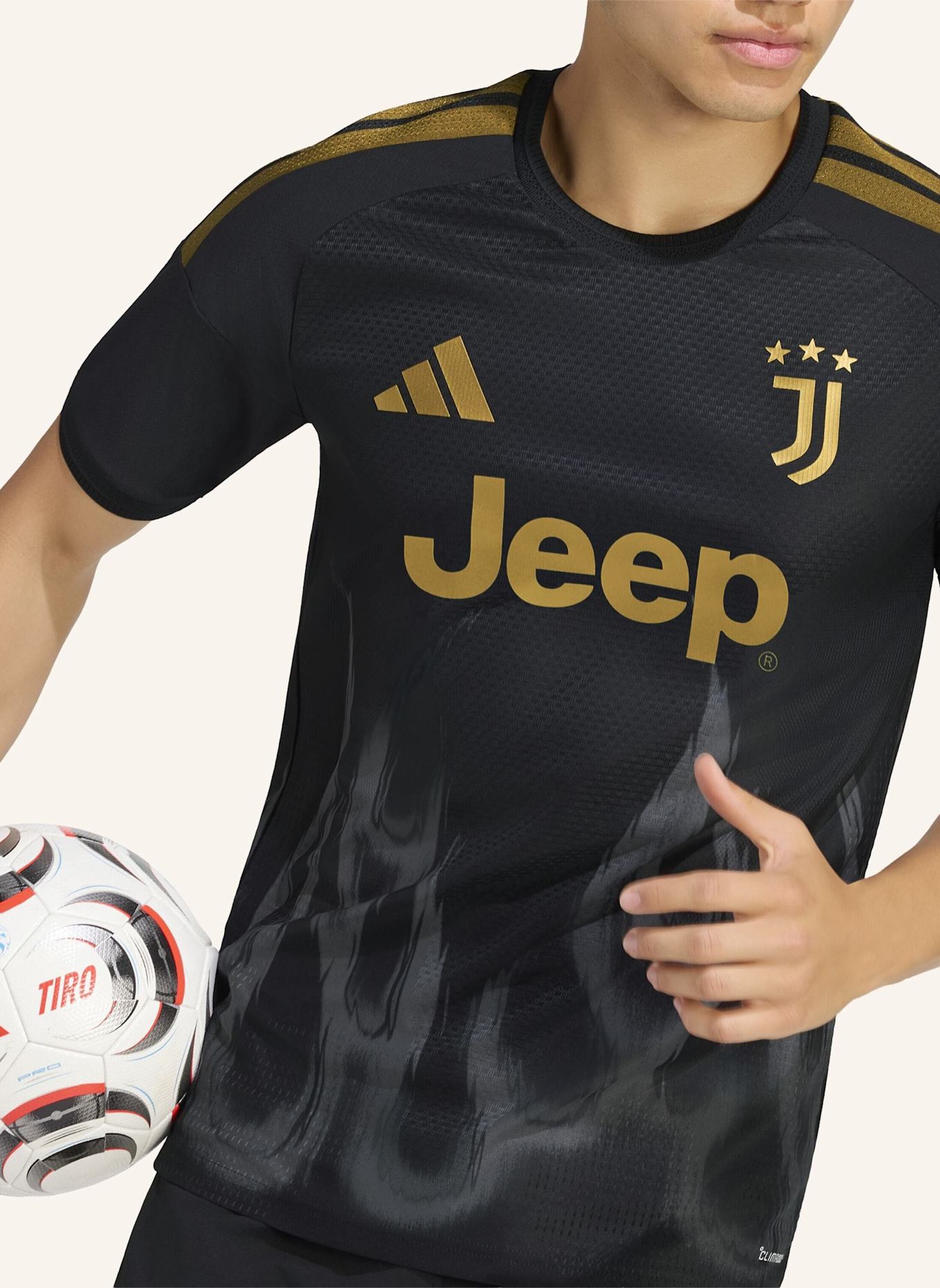 adidas JUVENTUS TURIN 26/27 AUTHENTIC AUSWEICHTRIKOT: SCHWARZ