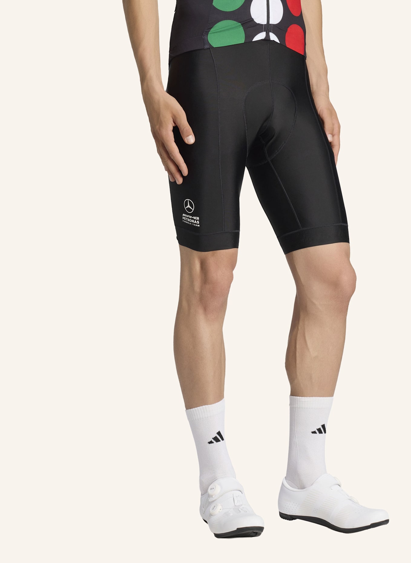 adidas MERCEDES - AMG PETRONAS FORMULA 1 TEAM GIRO DI MERCEDES TRÄGERSHORTS: SCHWARZ