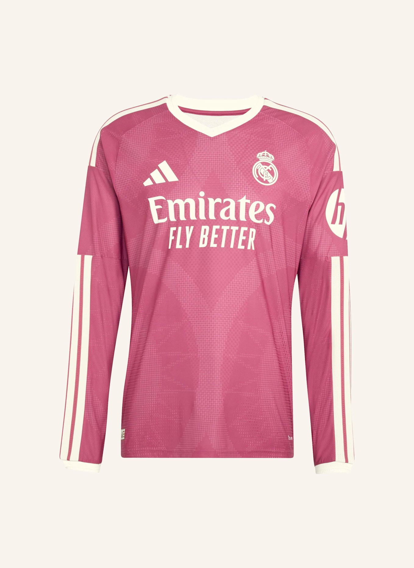 adidas REAL MADRID 26/27 AUTHENTIC AUSWEICHTRIKOT, LANGÄRMELIG: ROSA