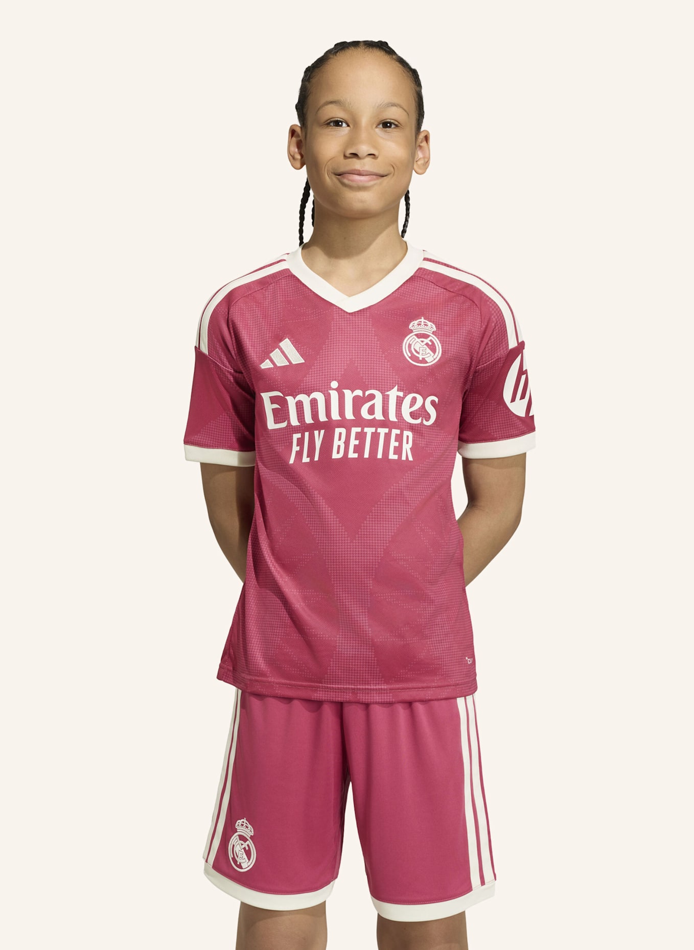 adidas REAL MADRID 26/27 KIDS AUSWEICHTRIKOT: ROSA