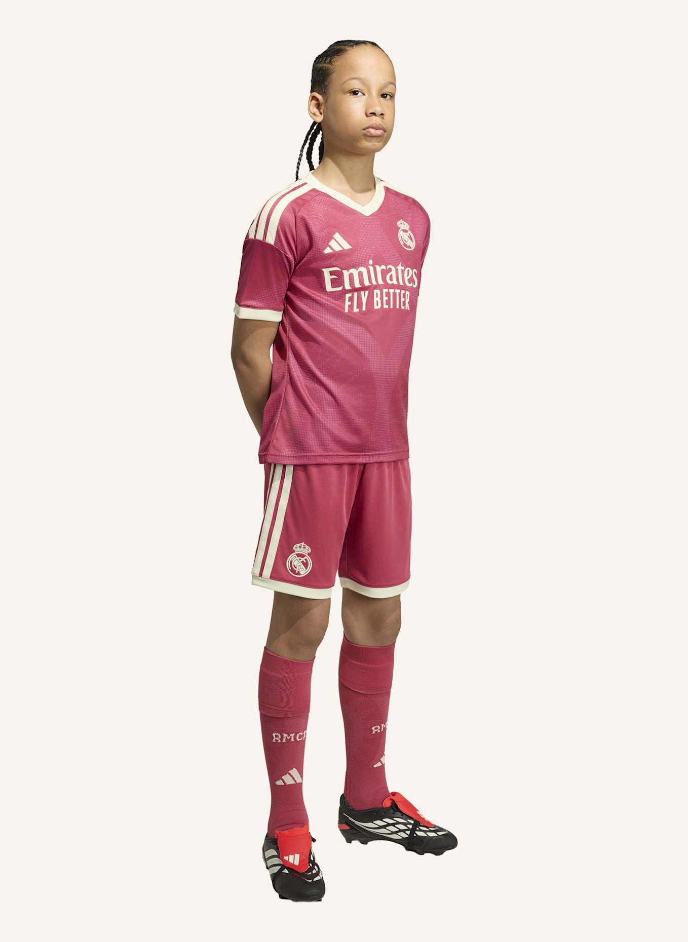 adidas REAL MADRID 26/27 KIDS AUSWEICHTRIKOT: ROSA