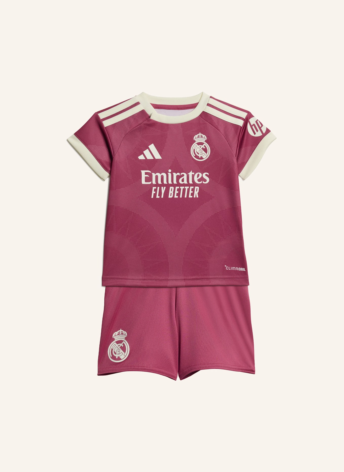 adidas REAL MADRID 26/27 MINI-AUSWEICHAUSRÜSTUNG: ROSA