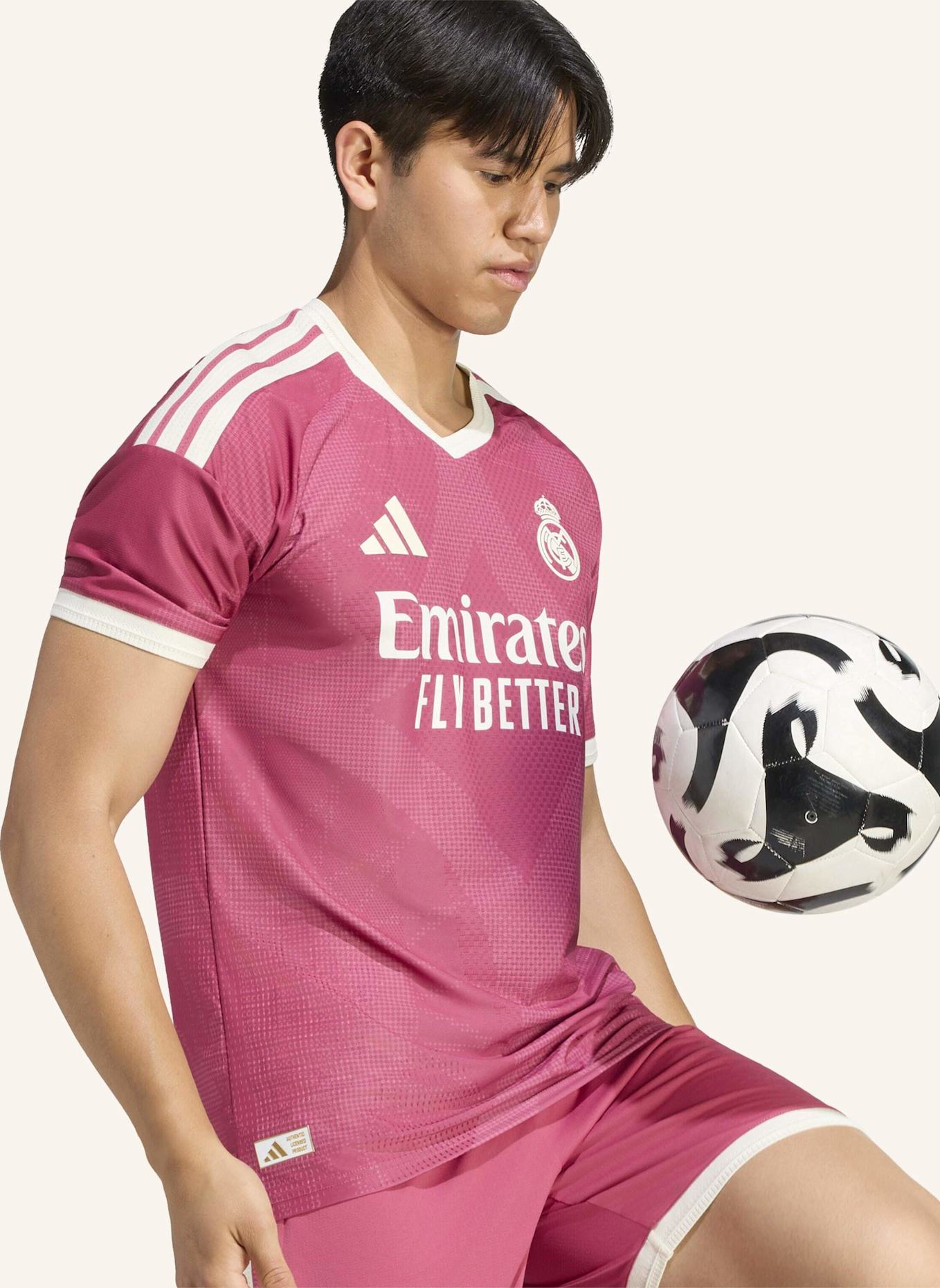 adidas REAL MADRID 26/27 AUTHENTIC AUSWEICHTRIKOT: ROSA