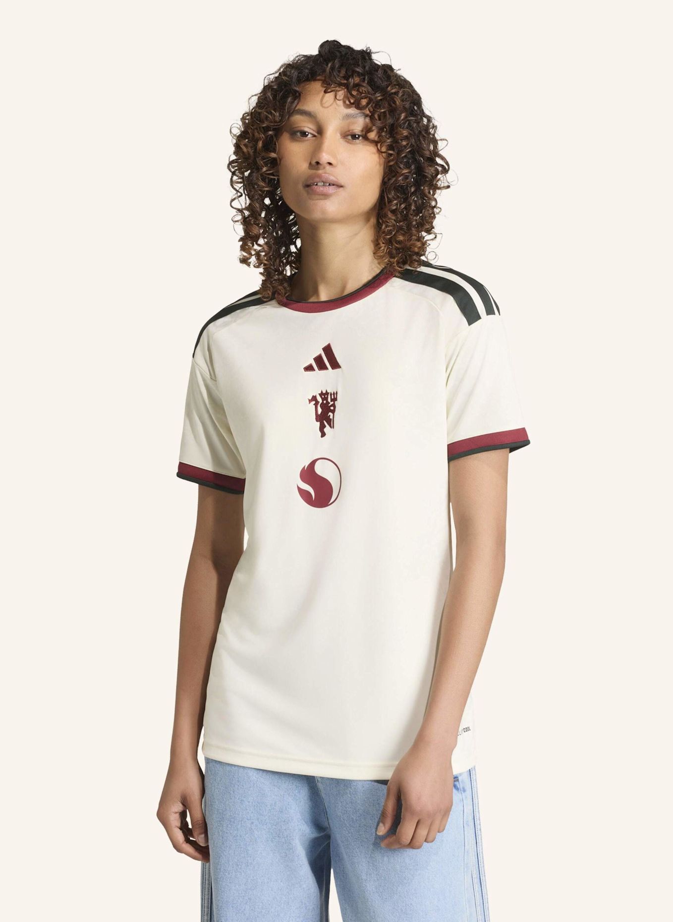 adidas MANCHESTER UNITED 26/27 KIDS AUSWEICHTRIKOT: WEISS
