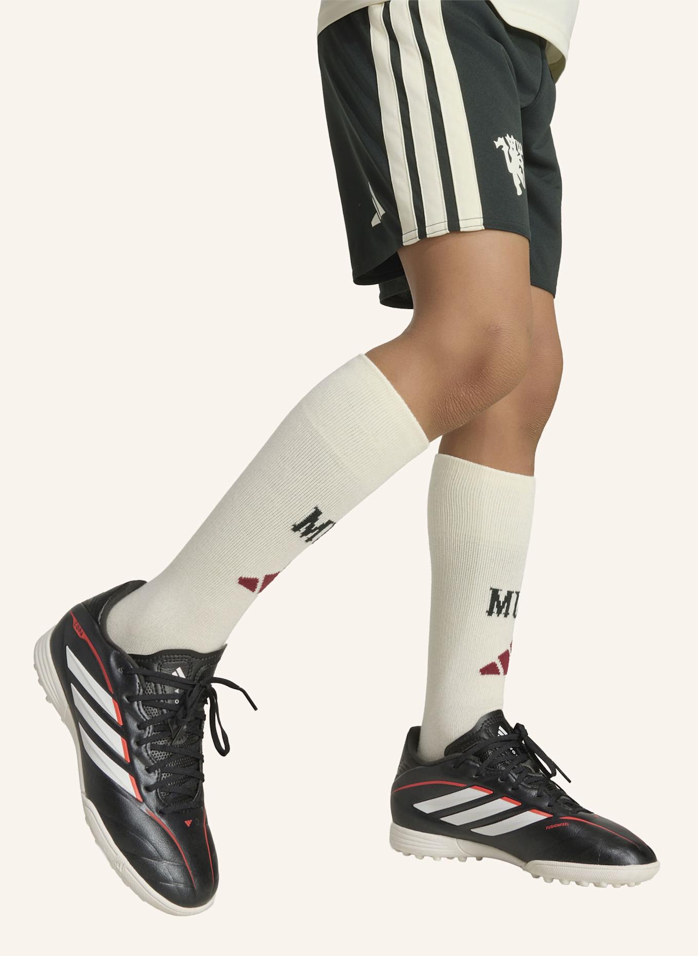 adidas MANCHESTER UNITED 26/27 KIDS AUSWEICHAUSRÜSTUNG: WEISS/ GRÜN