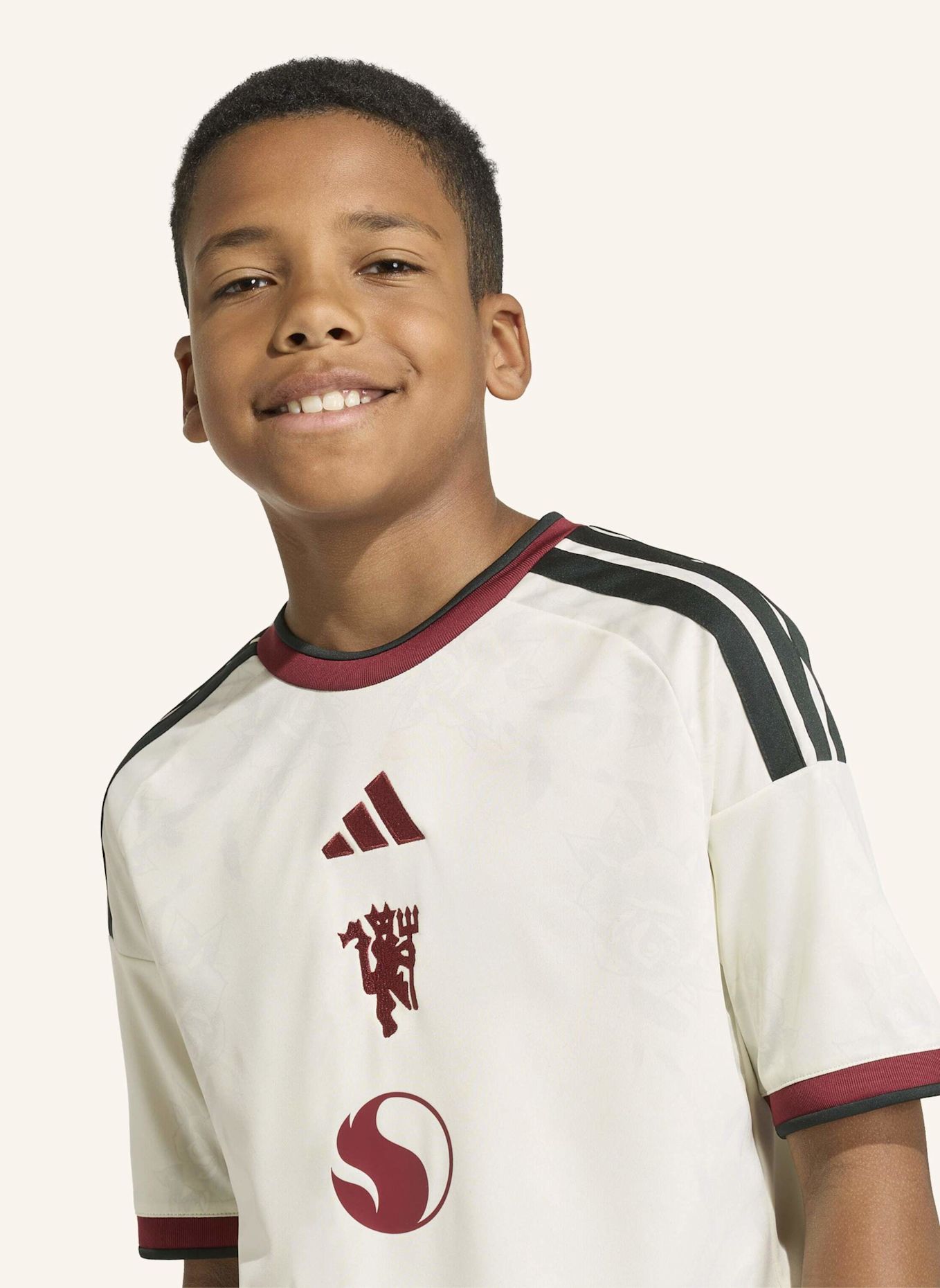 adidas MANCHESTER UNITED 26/27 KIDS AUSWEICHTRIKOT: WEISS