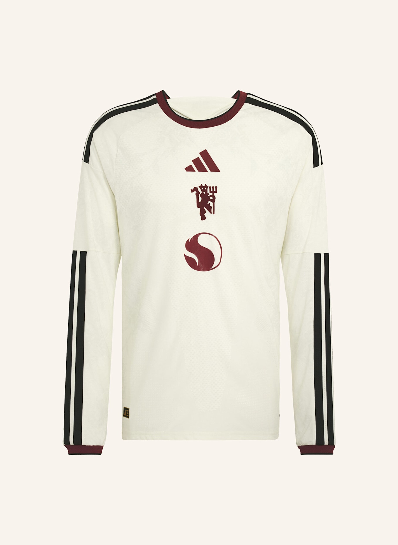 adidas MANCHESTER UNITED 26/27 AUTHENTIC AUSWEICHTRIKOT, LANGÄRMELIG: WEISS