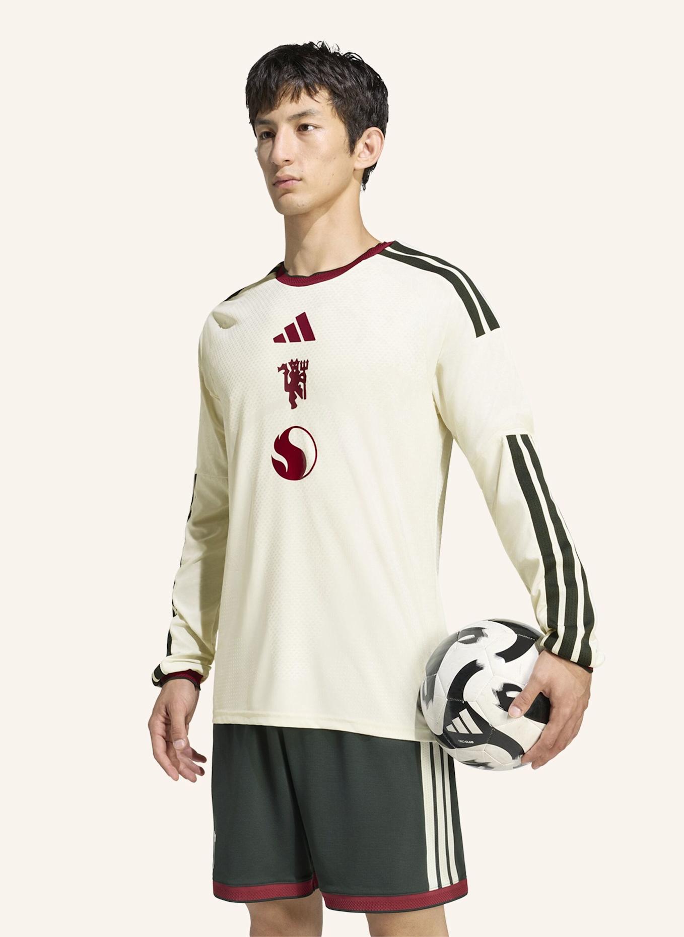 adidas MANCHESTER UNITED 26/27 AUTHENTIC AUSWEICHTRIKOT, LANGÄRMELIG: WEISS