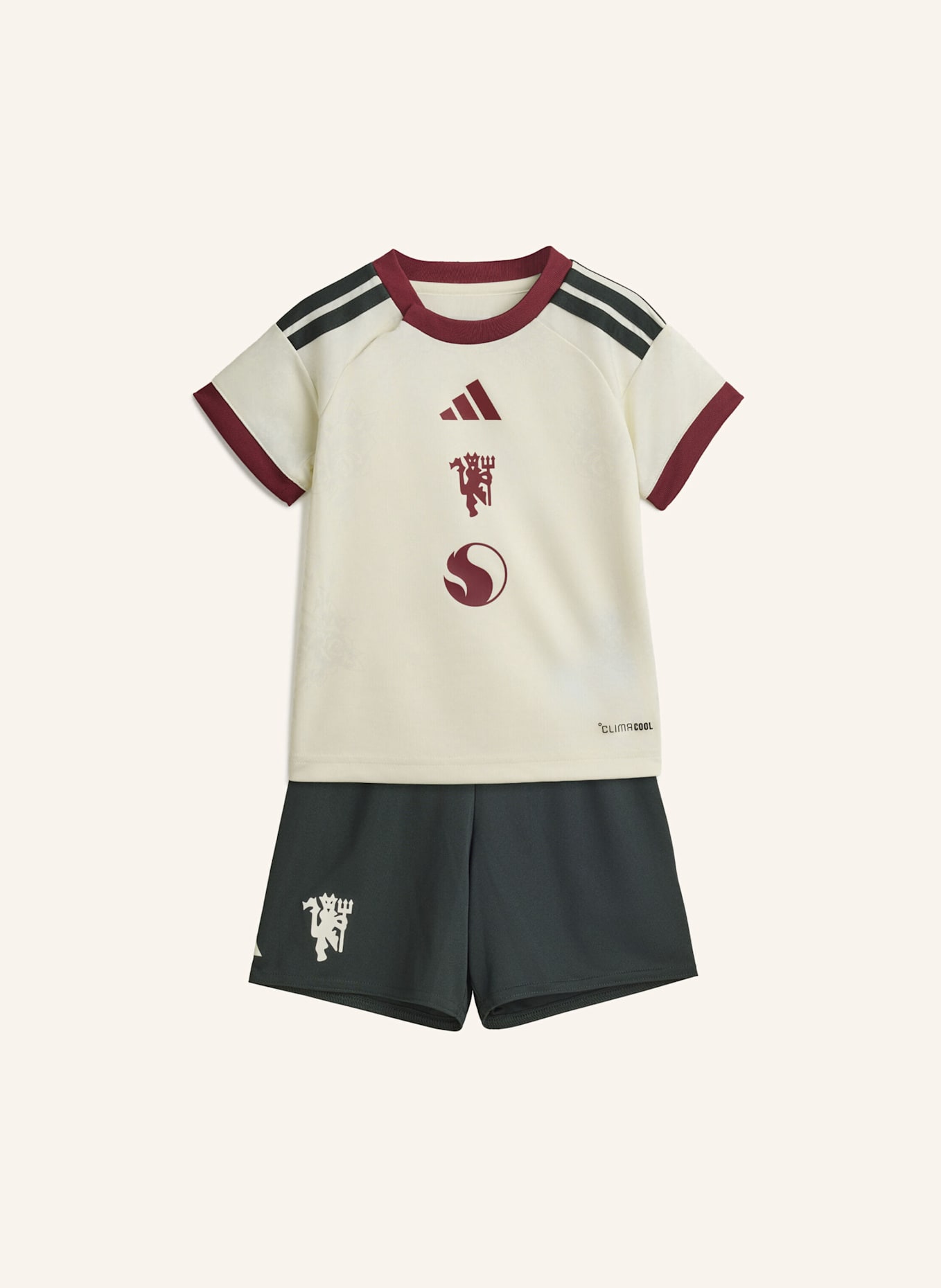 adidas MANCHESTER UNITED 26/27 MINI-AUSWEICHAUSRÜSTUNG: WEISS/ GRÜN