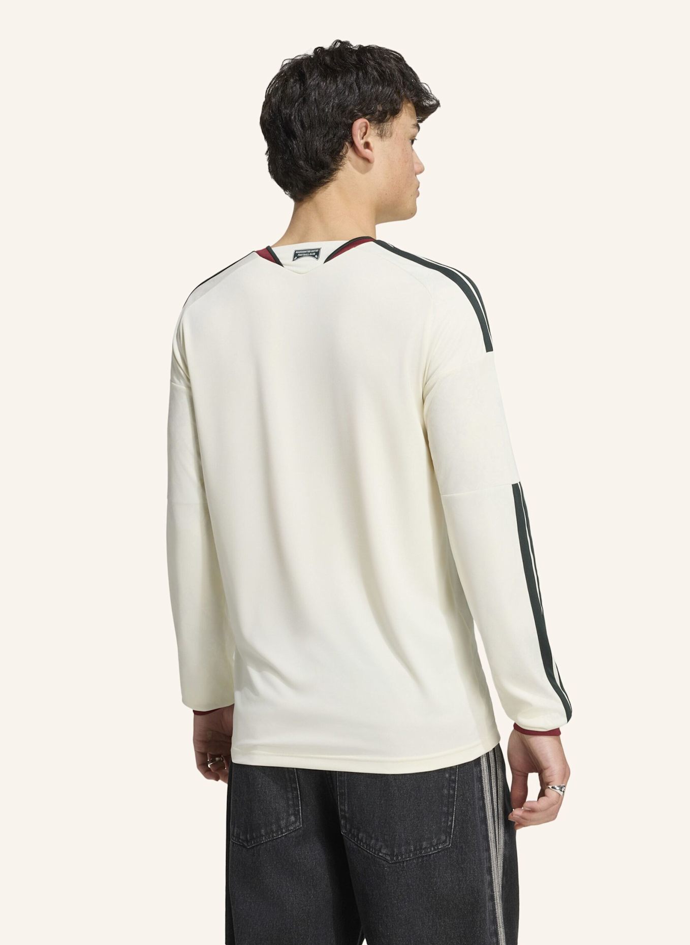 adidas MANCHESTER UNITED 26/27 AUSWEICHTRIKOT, LANGÄRMELIG: WEISS